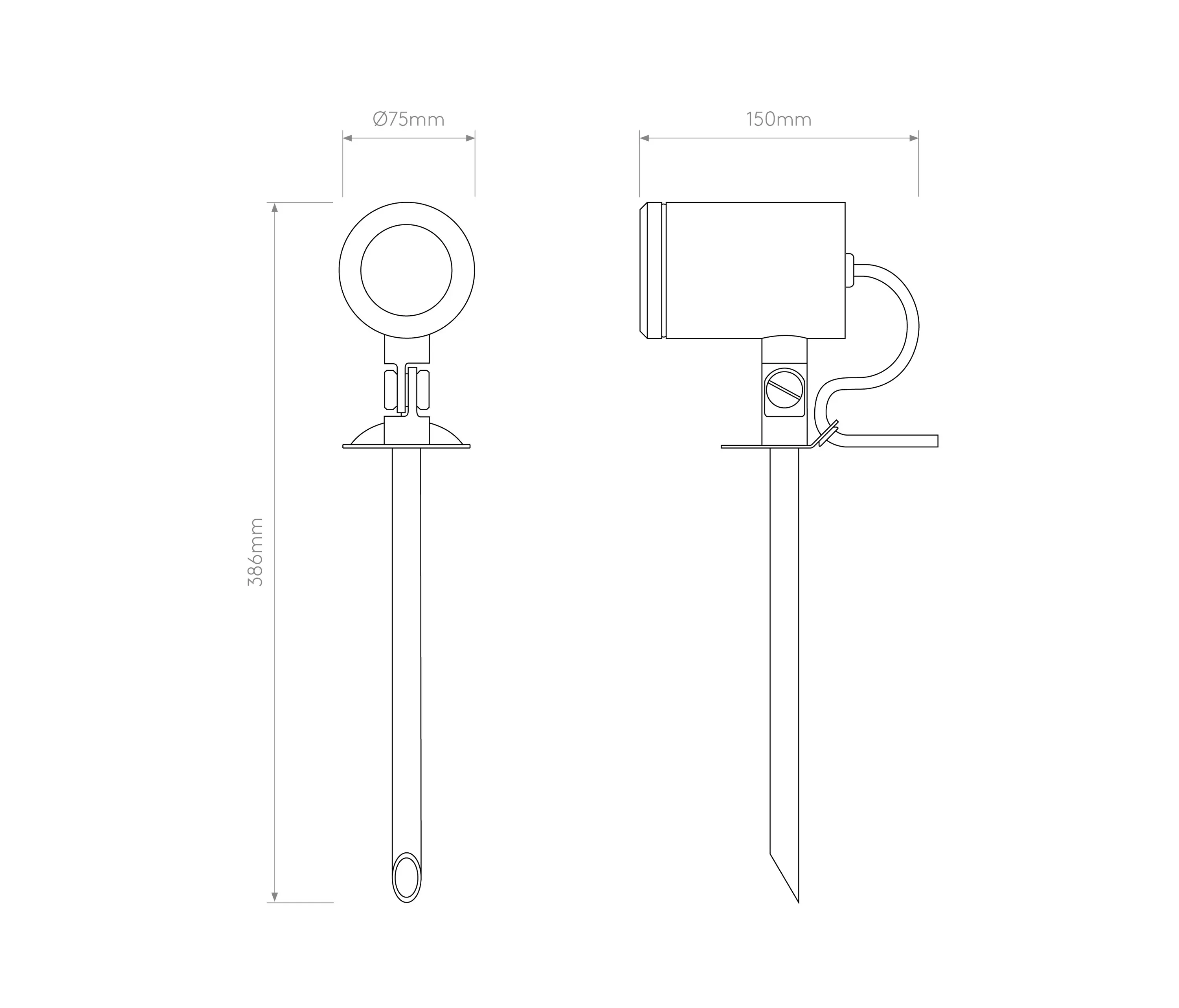 Astro Lighting - Jura Spike Spot | Solid Brass