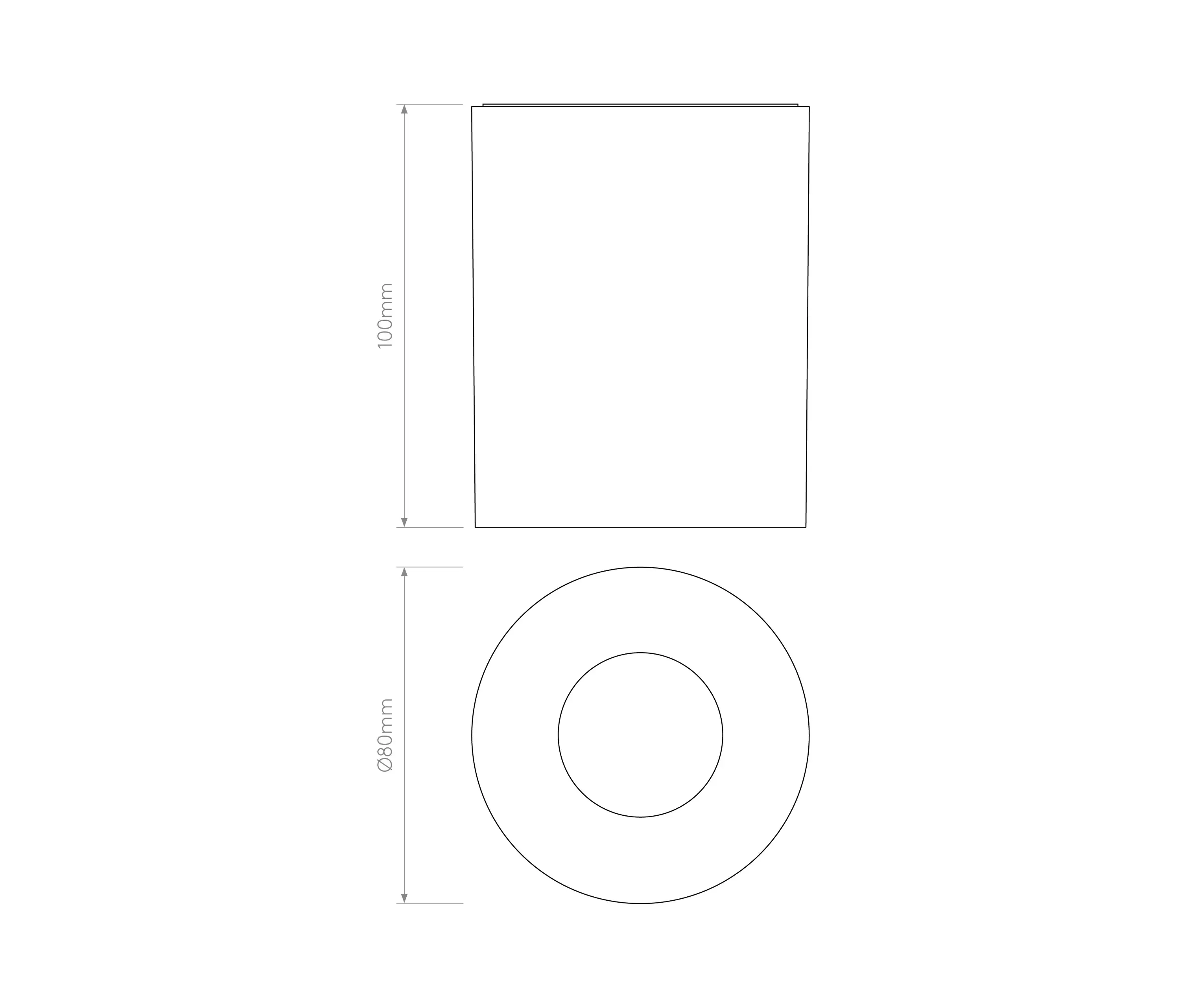Astro Lighting - Kos Round 100 LED | Textured White