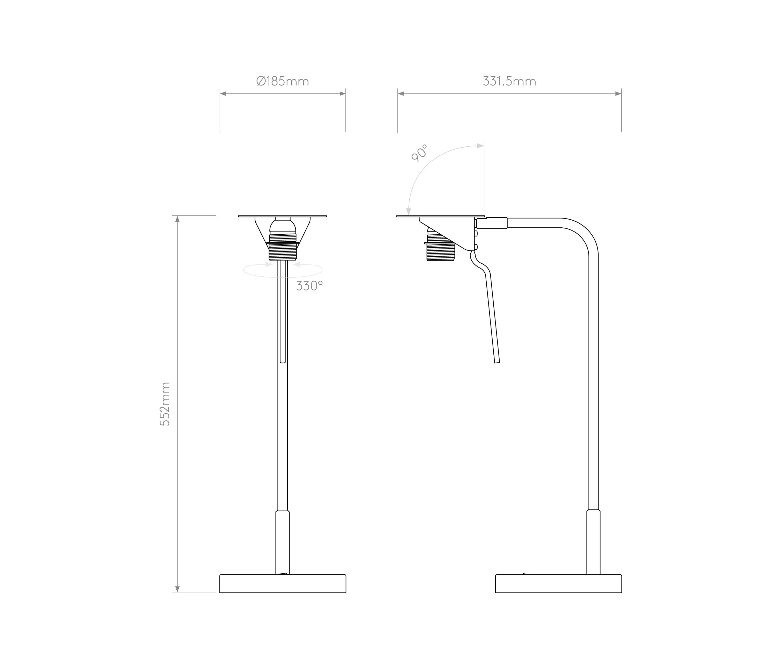 Astro Lighting - Mitsu Table | Matt Nickel