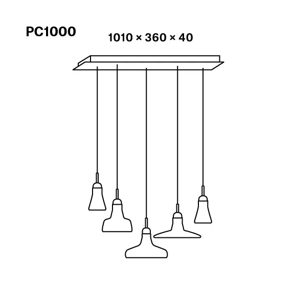 Brokis - Shadows XL Set Rectangular Canopy Large PC1000