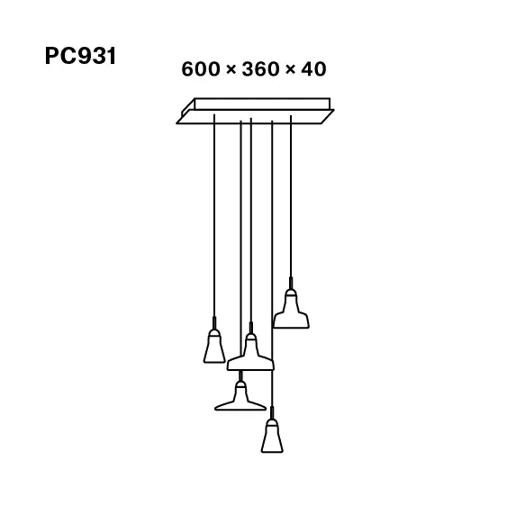Brokis - Shadows Set Rectangular Small Canopy PC931