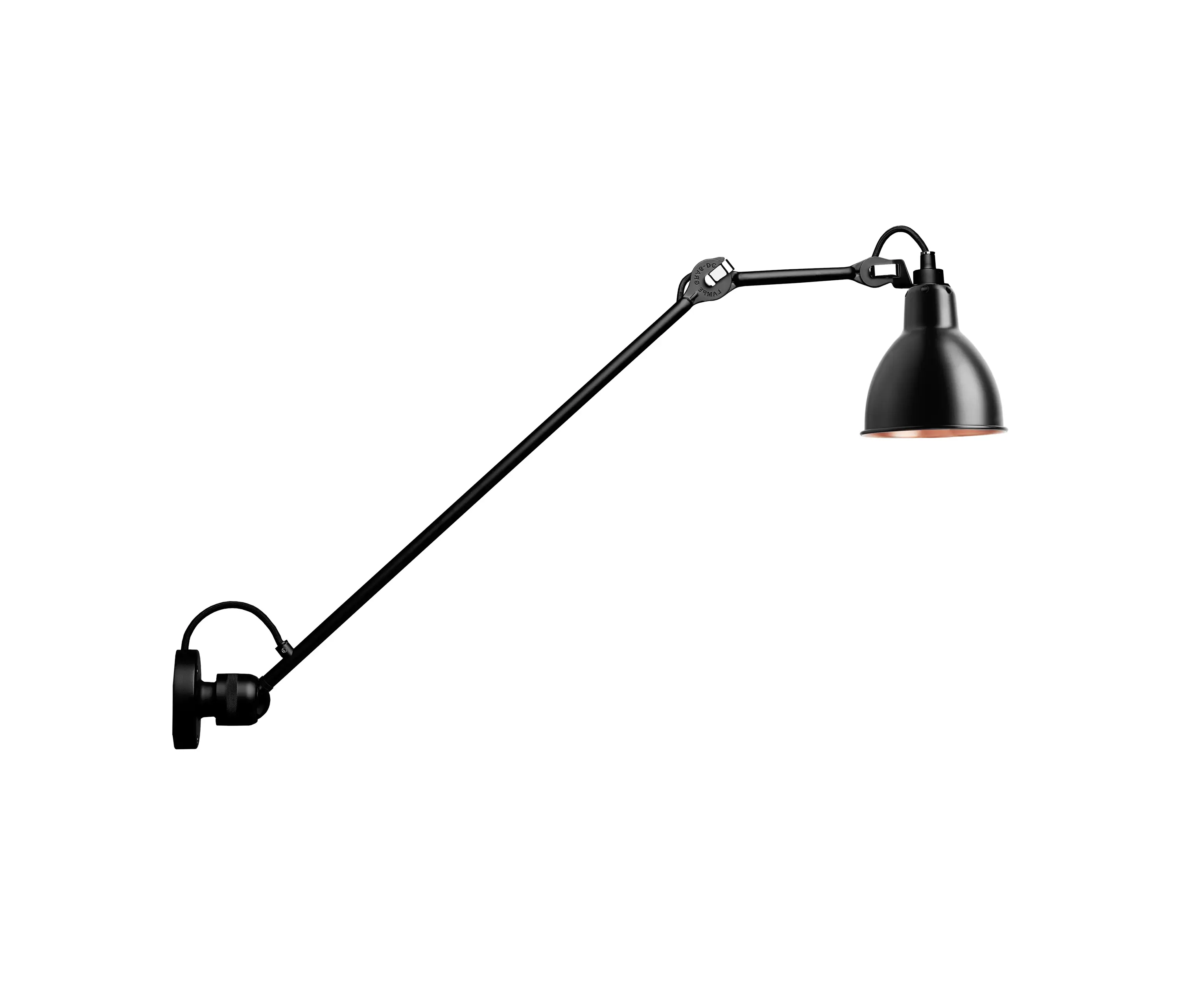 DCW éditions - LAMPE GRAS - N°304 L60 black/copper