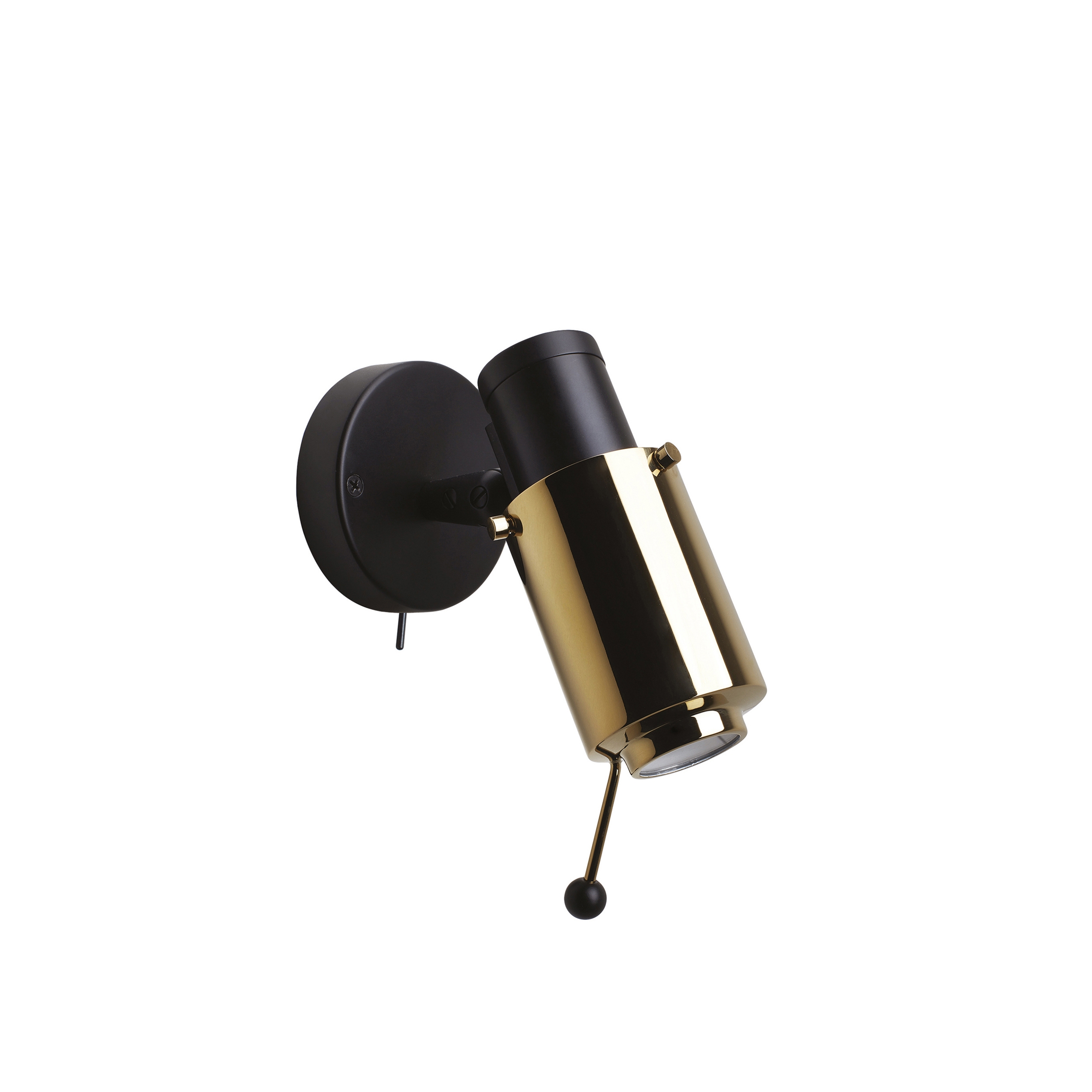 Display product BINY | SPOT - LED black/gold with switch from manufacturer DCW éditions
