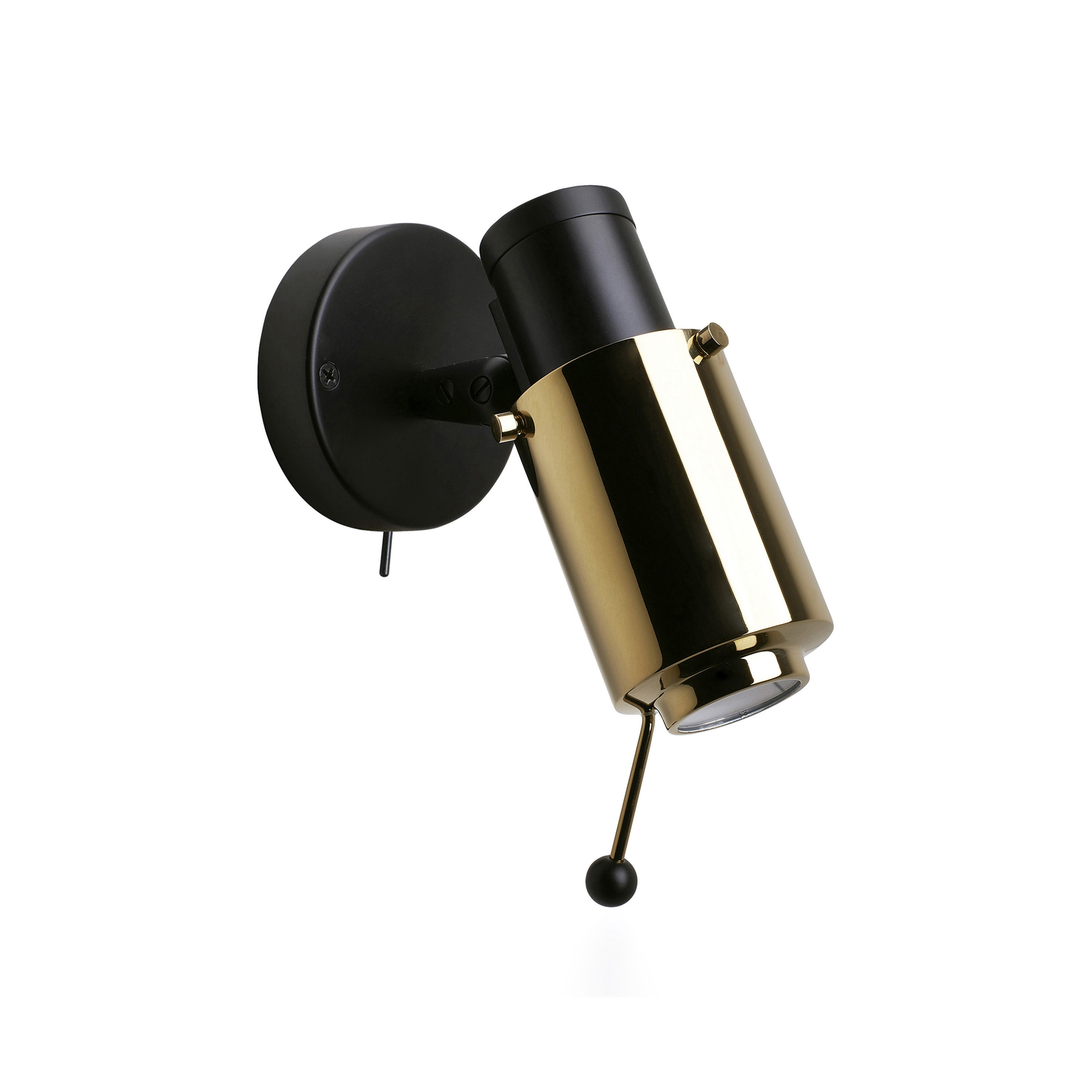 Display product BINY | SPOT - BULB black/gold from manufacturer DCW éditions