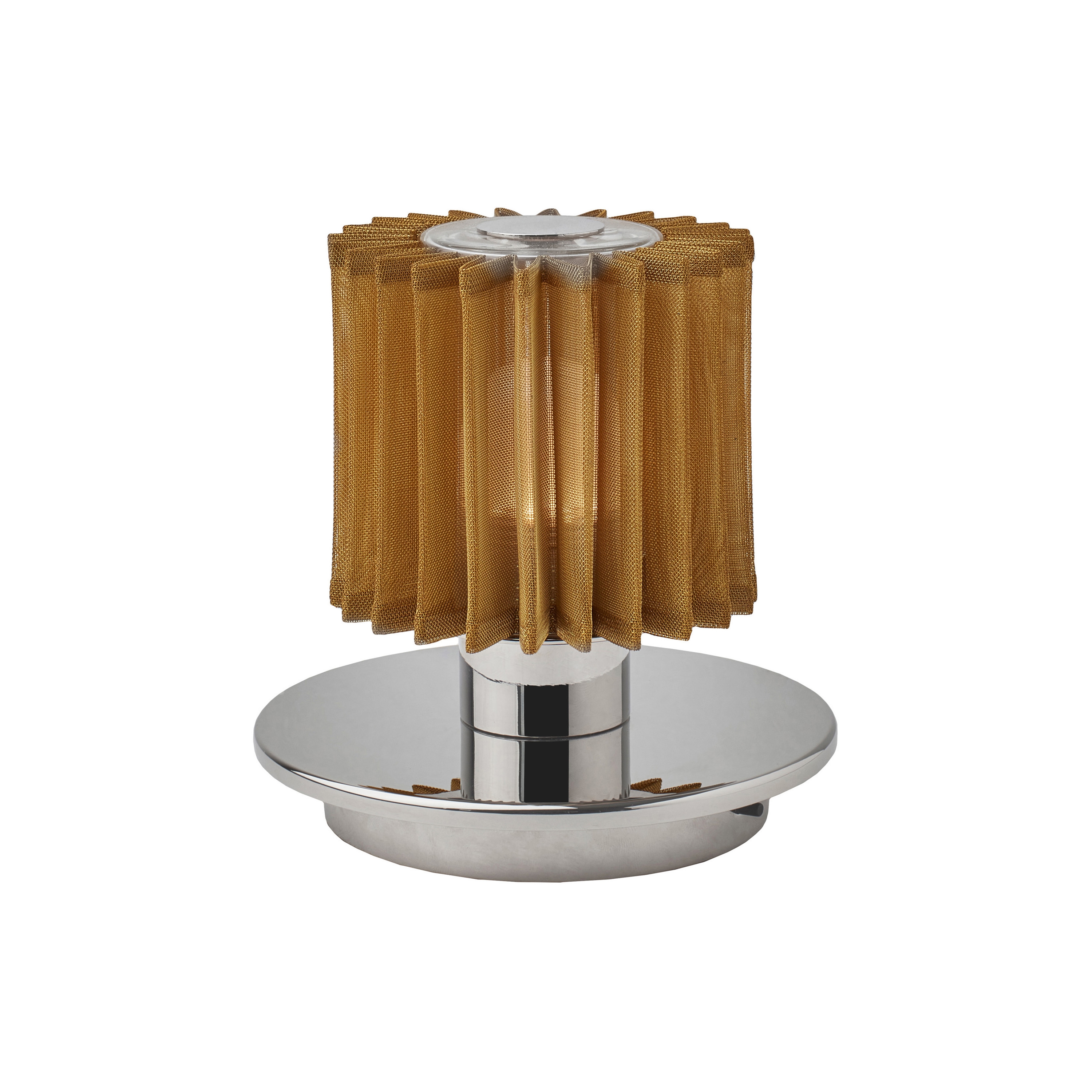 Display product ITS TABLE 130 | silver - gold from manufacturer DCW éditions