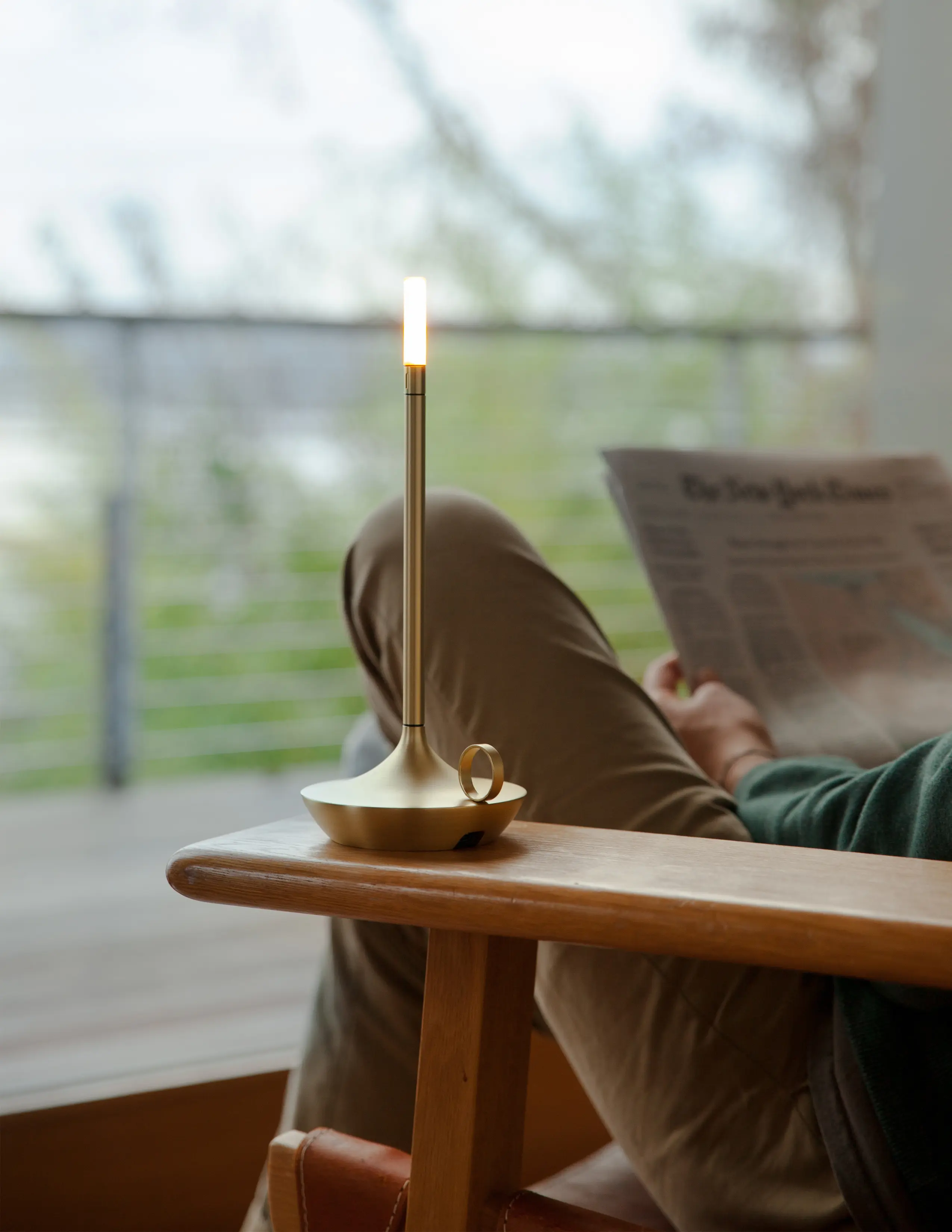 Graypants - Wick Rechargable Table Light White , USB-C