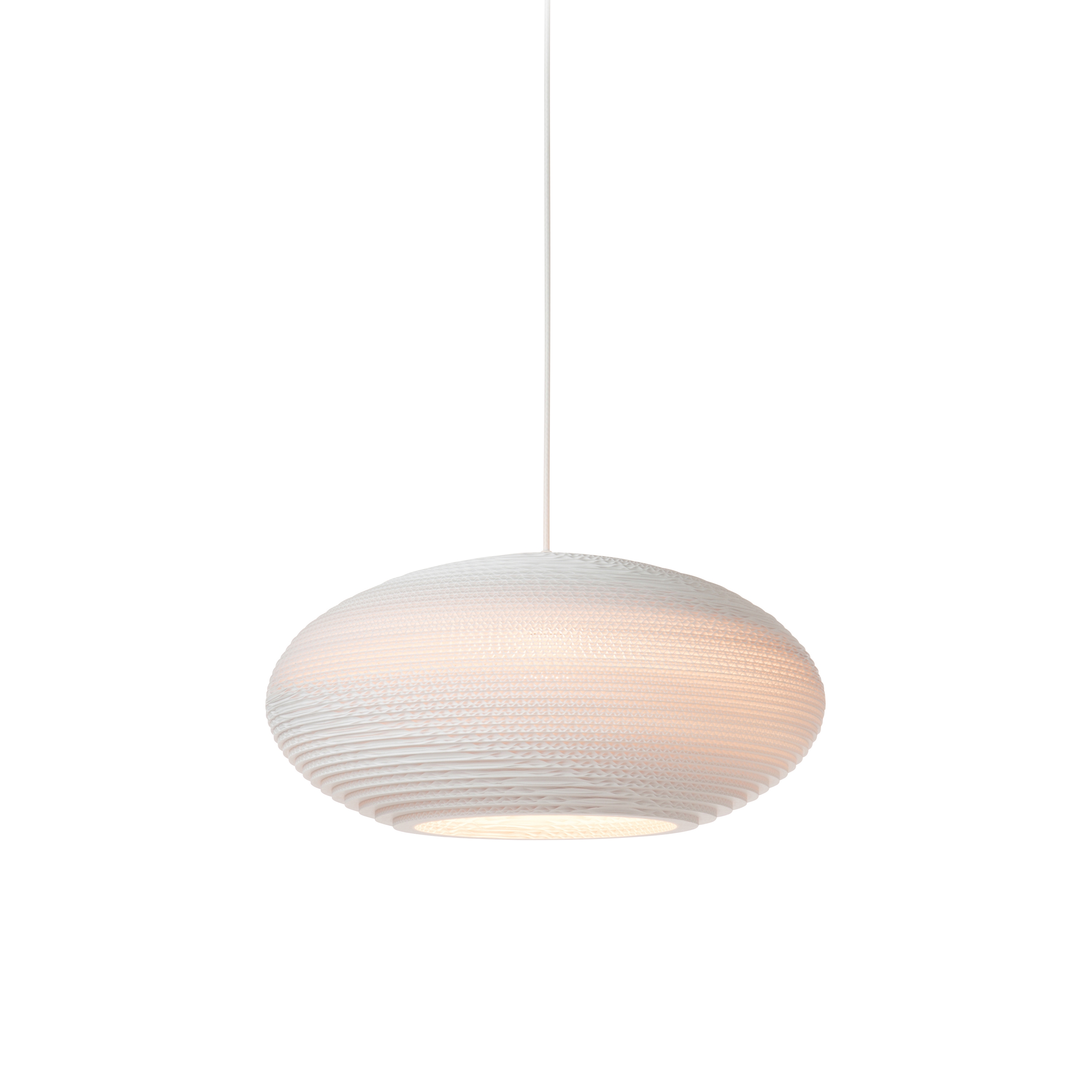 Disc16 White Pendant