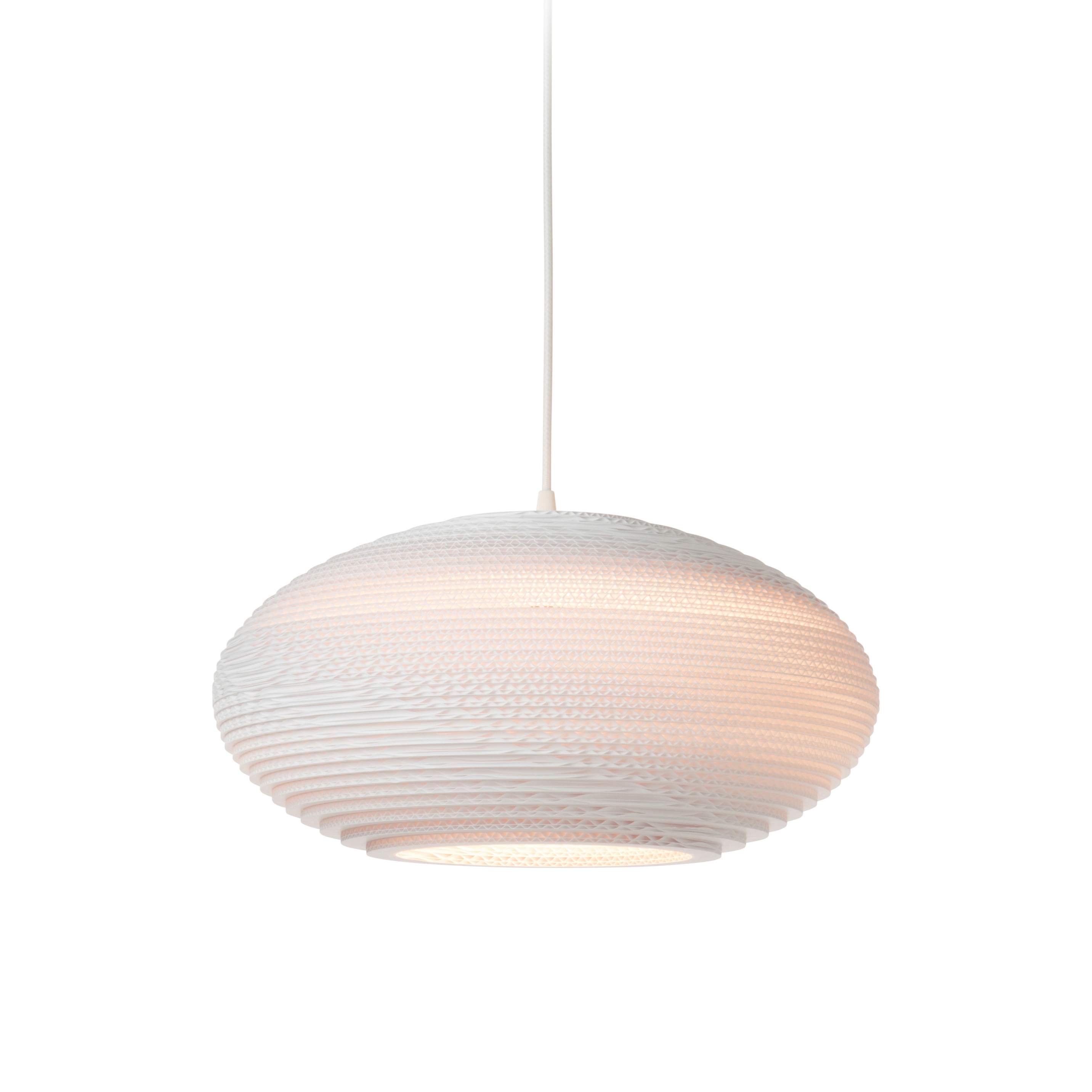 Display product Disc20 White Pendant from manufacturer Graypants