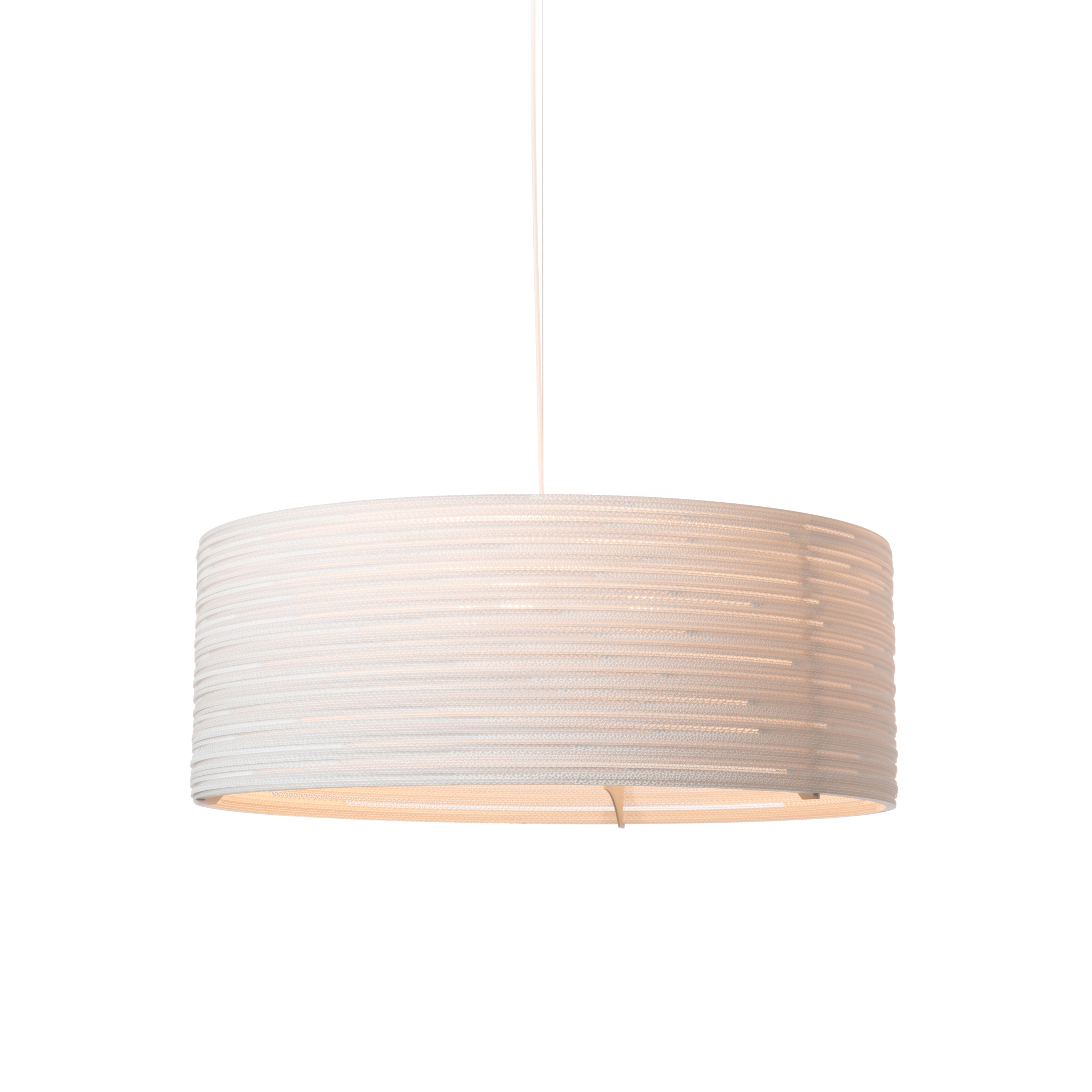 Display product Drum36 White Pendant from manufacturer Graypants