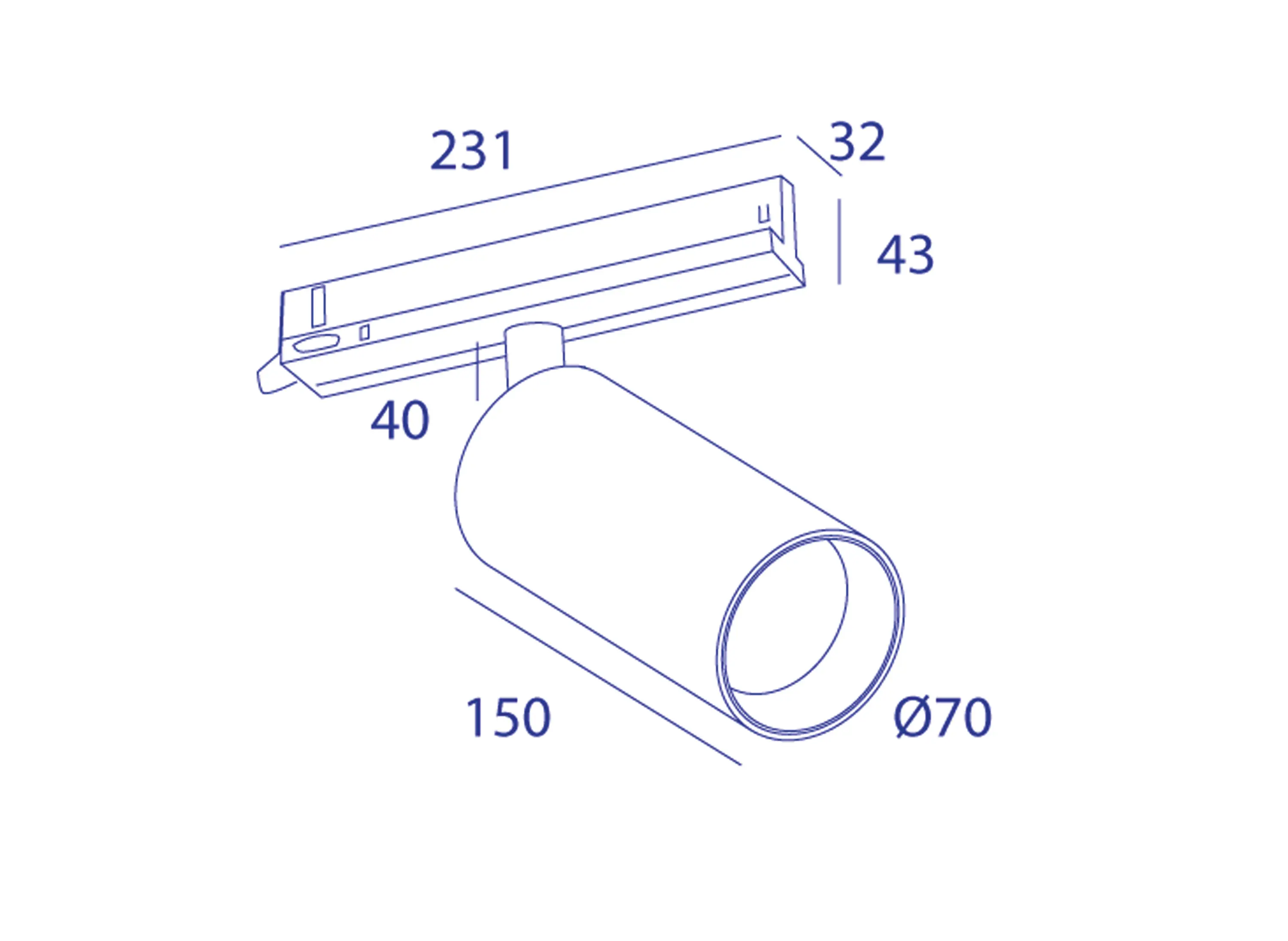 Orbit - TUBED SUSPENSION 1X COB LED