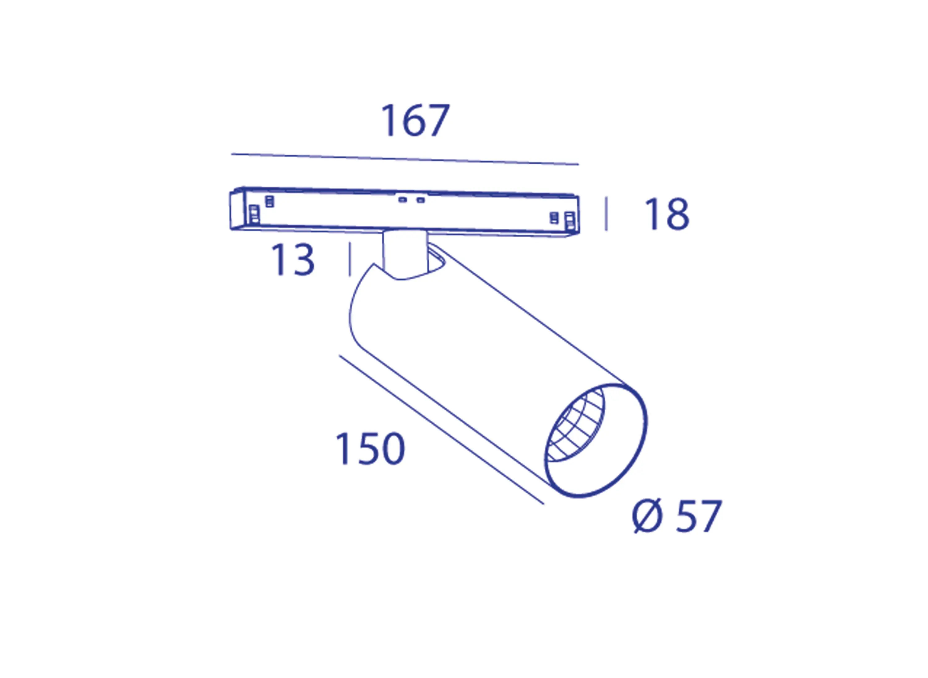 Orbit - TUBLR MINI T1 48V TRACK 1X COB LED
