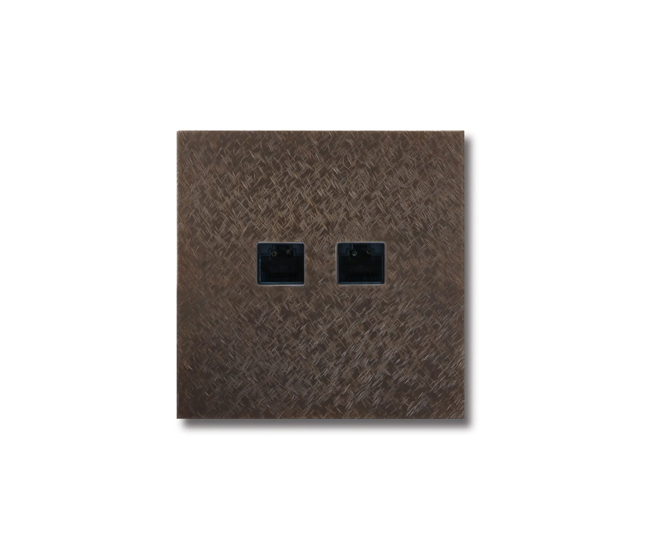 Basalte - RJ45 outlet - Fer Forgé Bronze