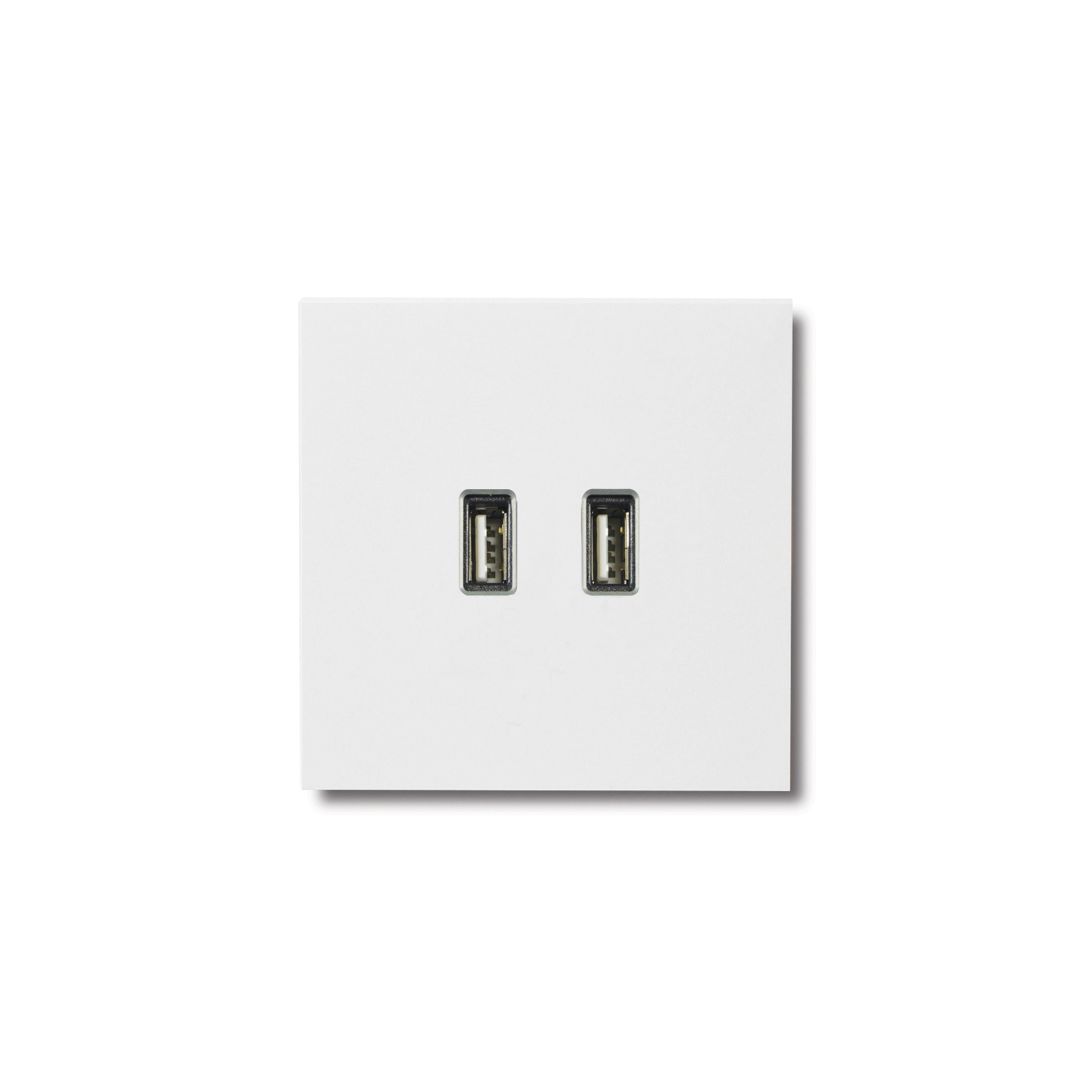 USB outlet - satin white
