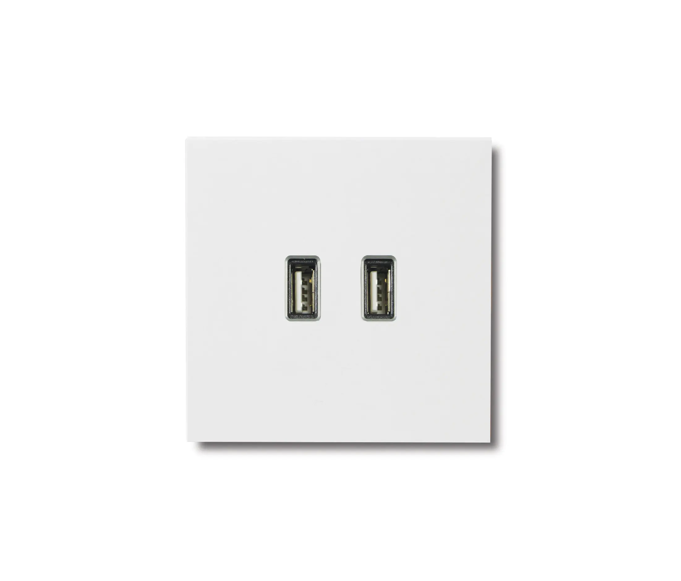 Basalte - USB outlet - satin white