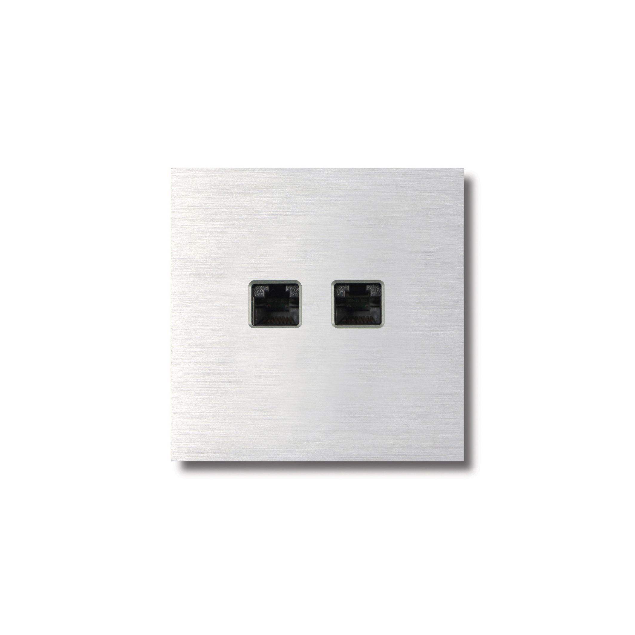 RJ45 outlet - brusched alluminium
