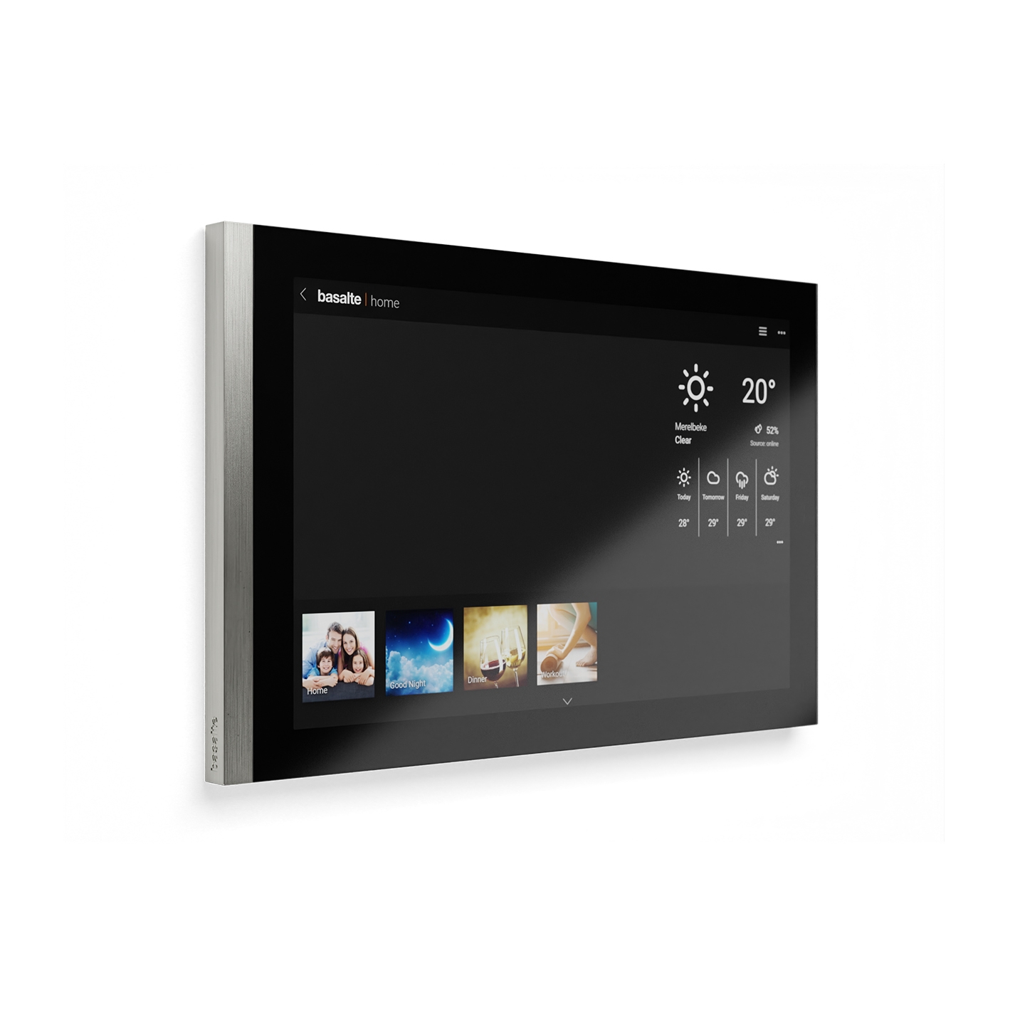 Lena - brushed aluminium