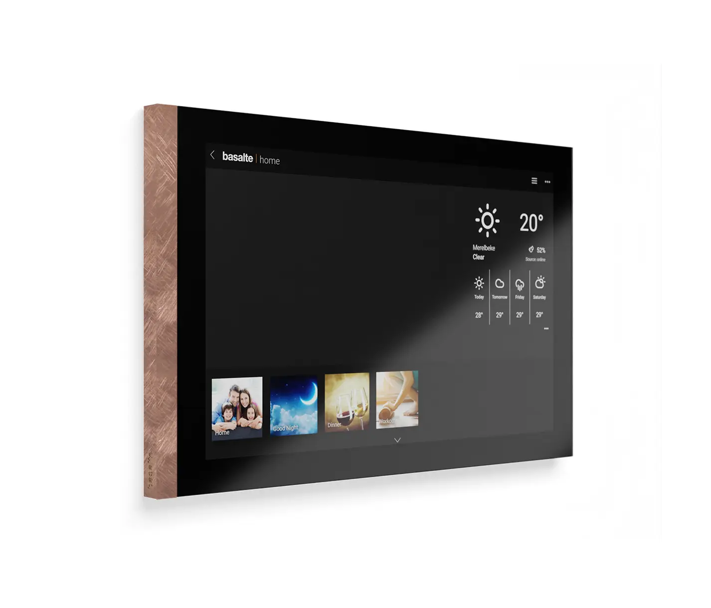 Basalte - Lena - fer forgé rosé