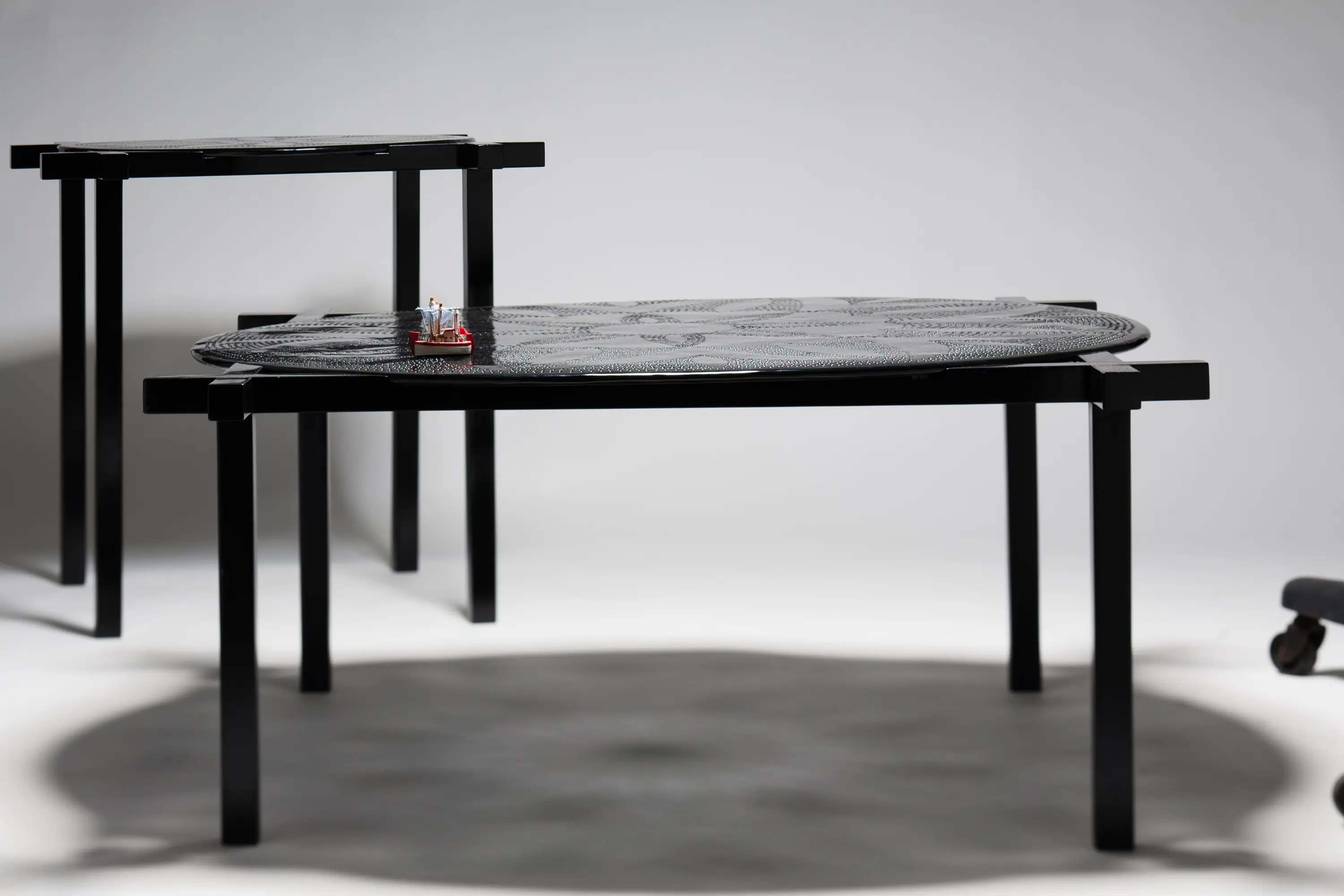 Karen Chekerdjian - Round and Square side and centre table