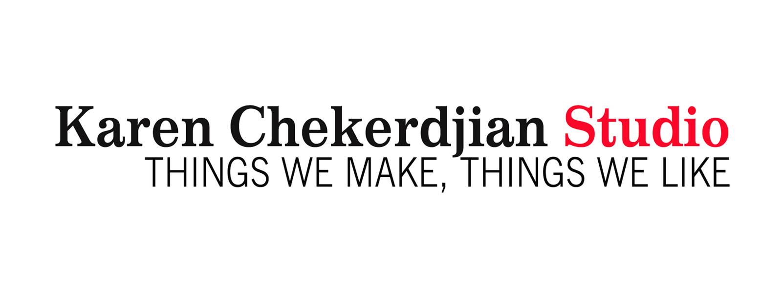 Logo for manufacturer Karen Chekerdjian