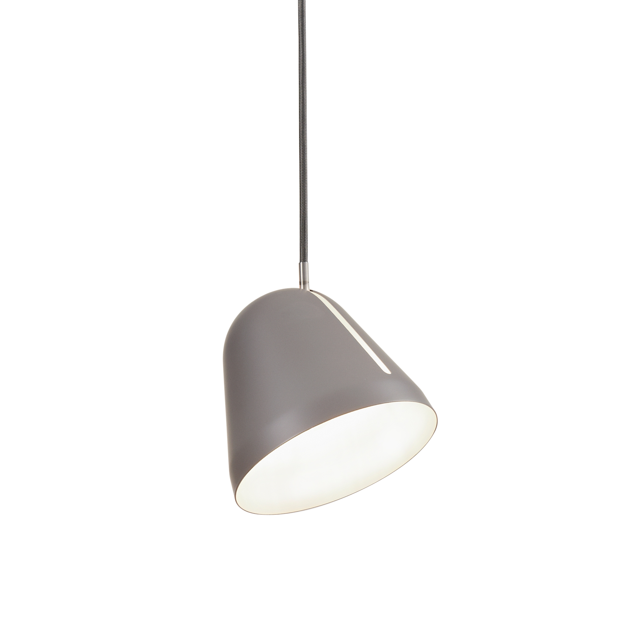 Tilt S pendant light grey