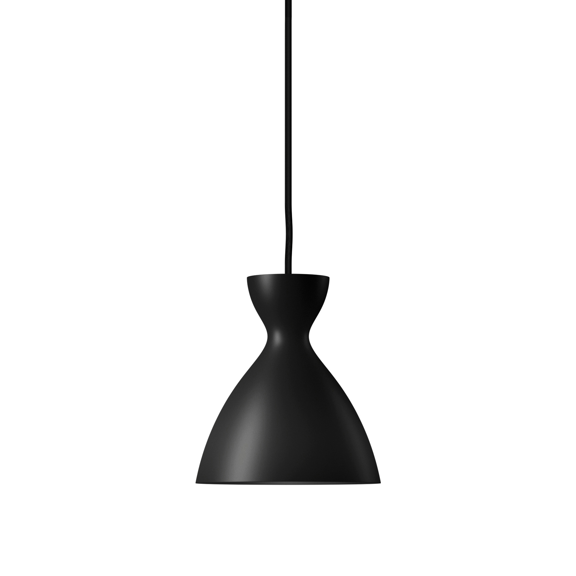 Pretty small pendant light black matt