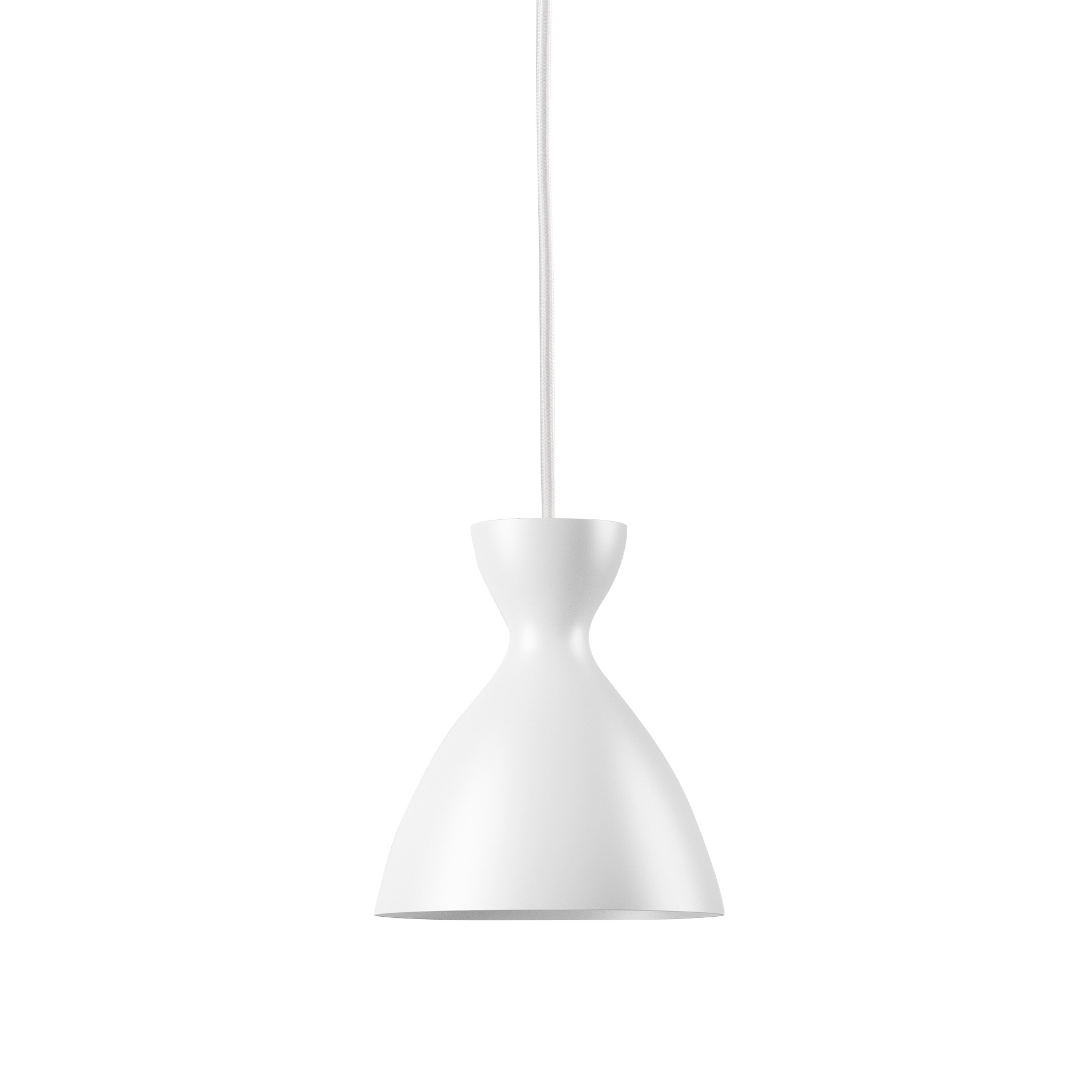 Pretty small pendant light white matt