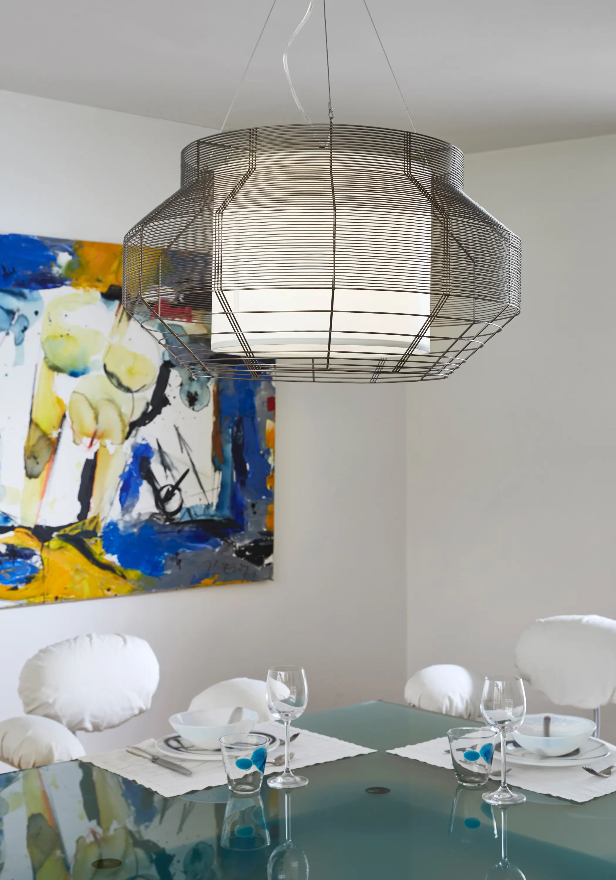 Forestier - Mesh | Pendant Lamp | L Pink Copper