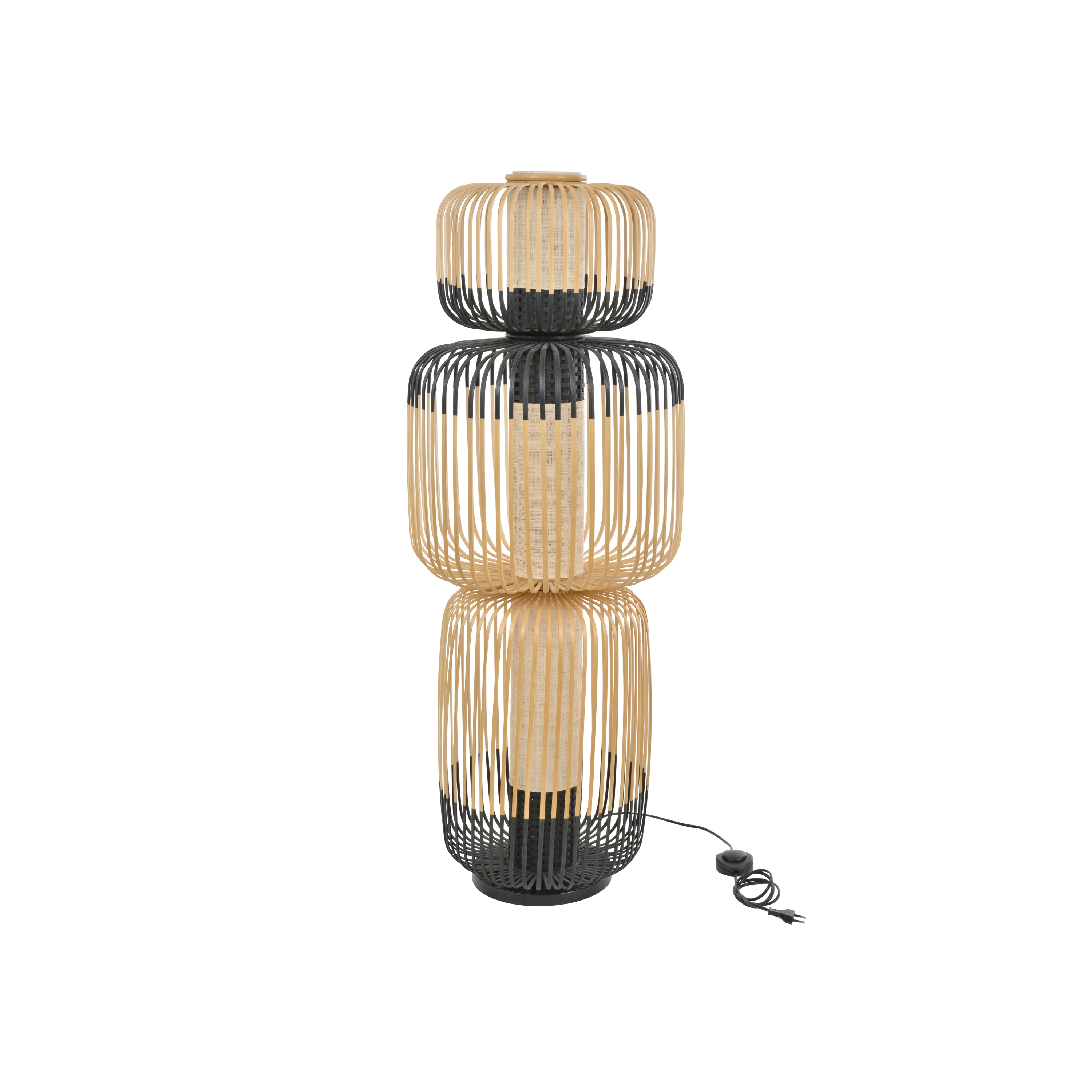 Display product Bamboo | Floor Lamp | M Black from manufacturer Forestier