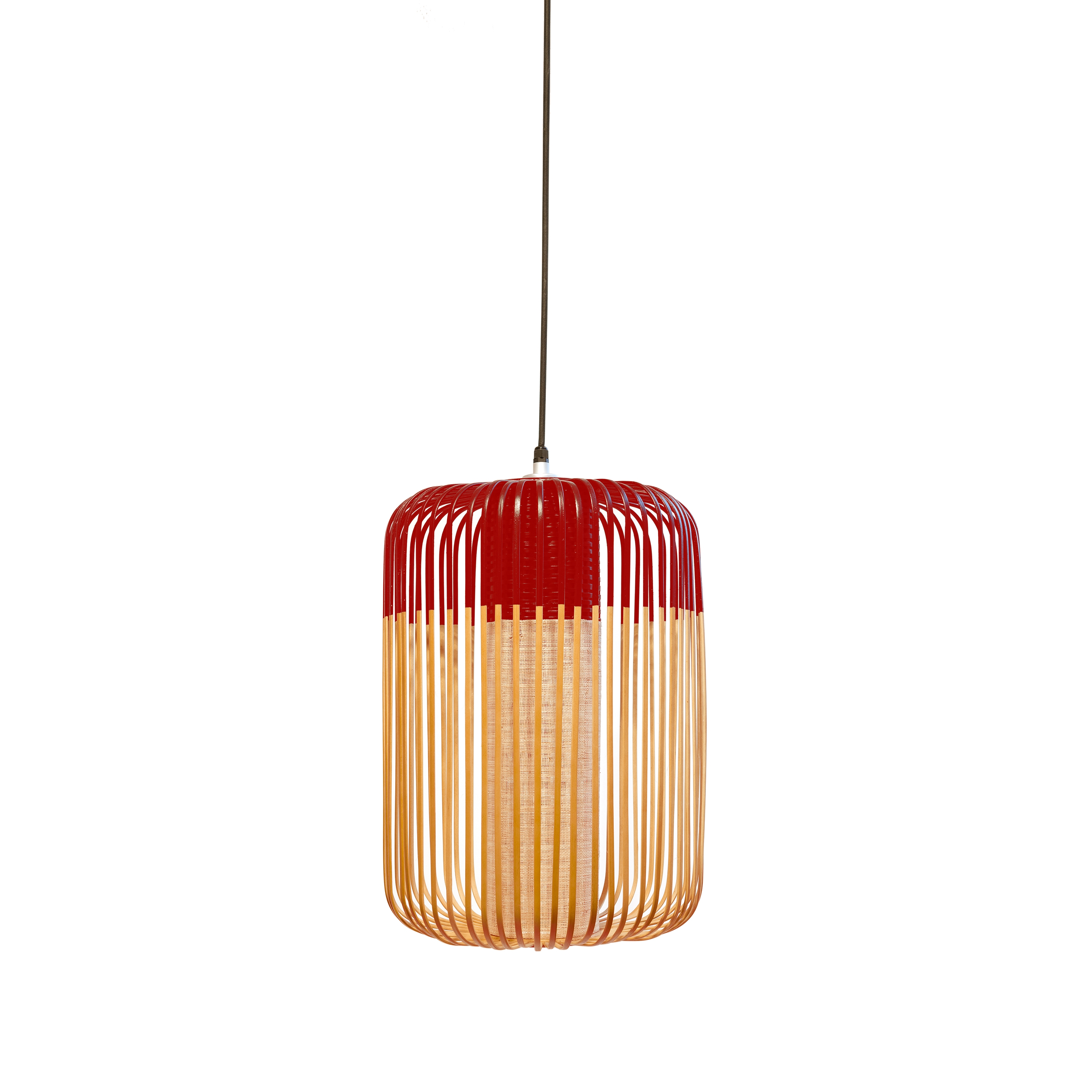 Display product Bamboo | Pendant Lamp | L Red from manufacturer Forestier