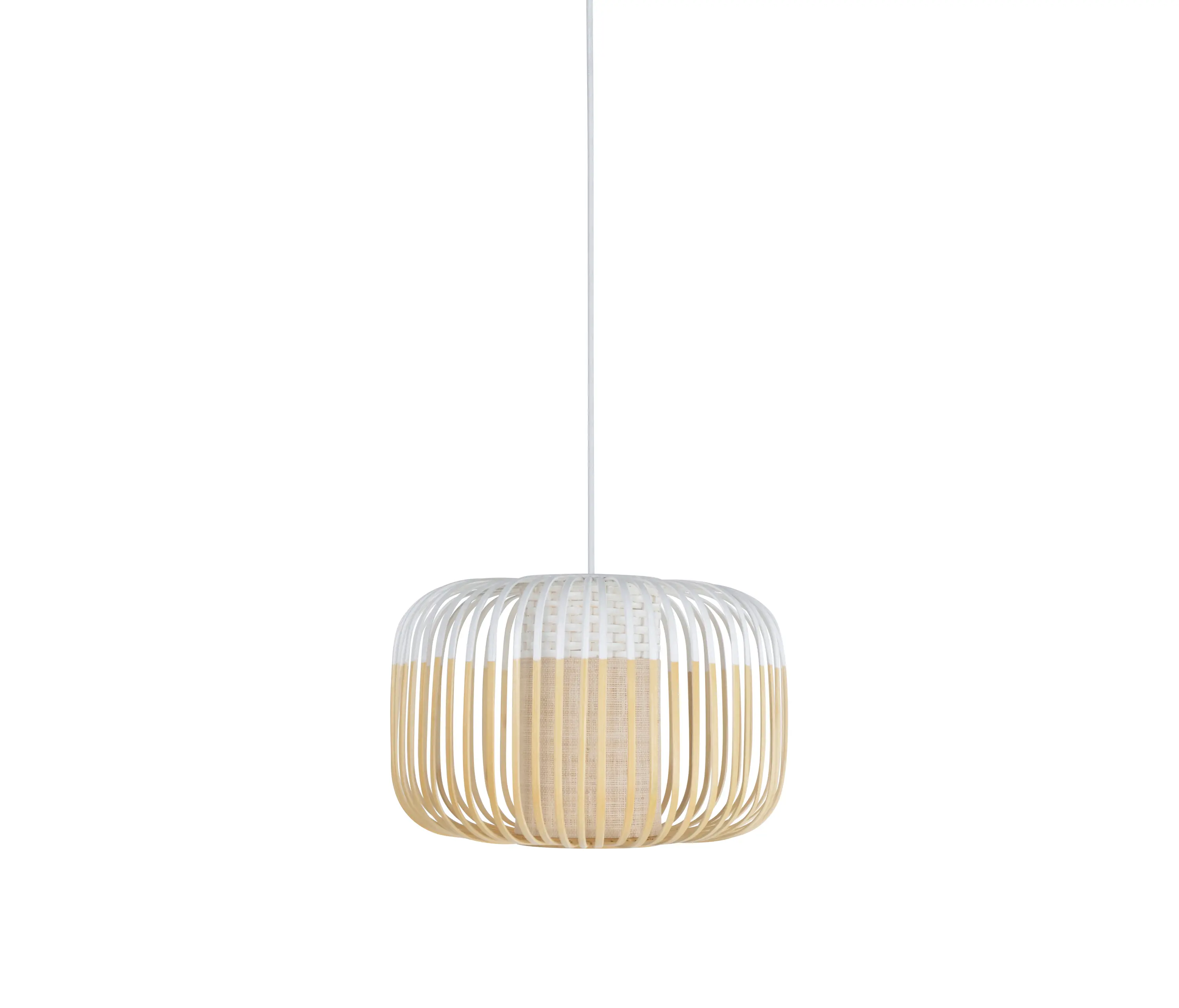 Forestier - Bamboo | Pendant Lamp | S White