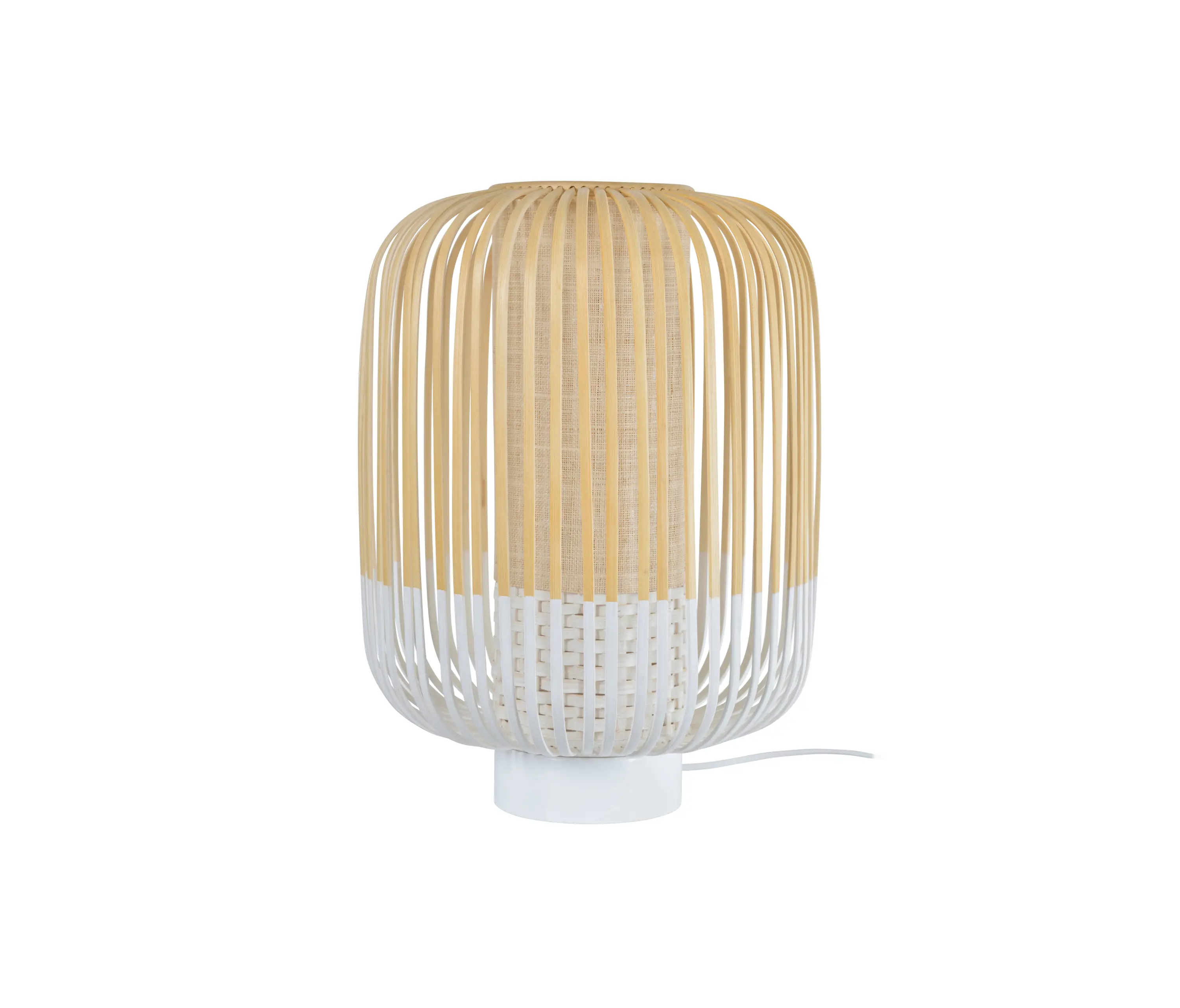 Forestier - Bamboo | Table Lamp | M White