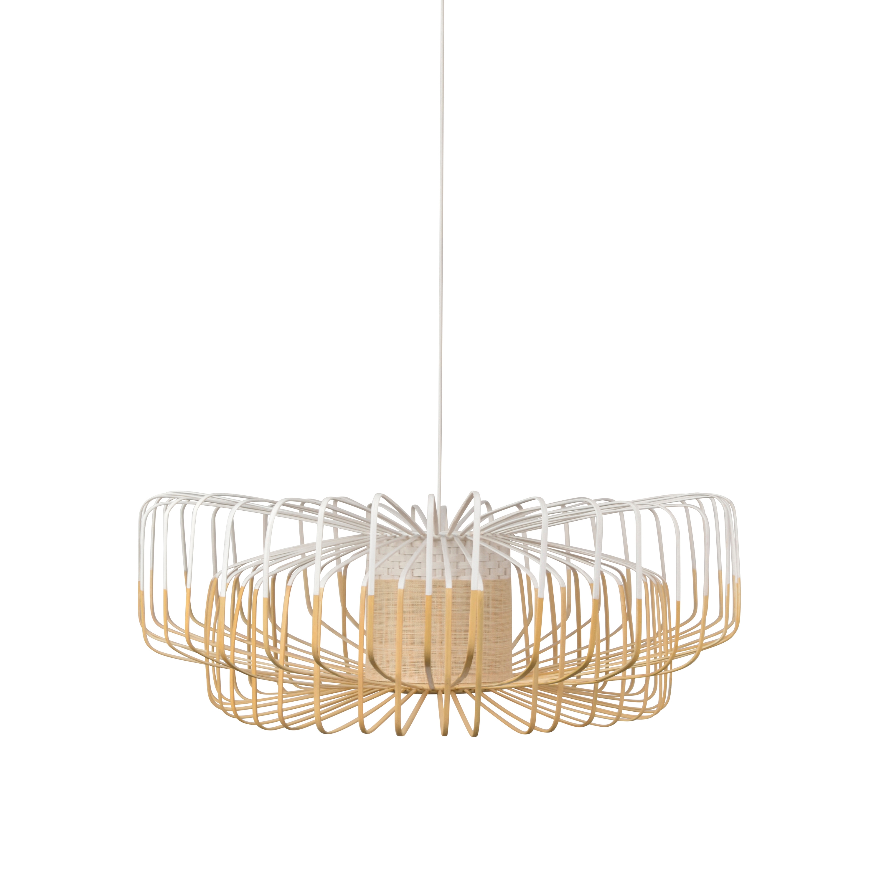 Display product Bamboo Up N Down | Pendant Lamp | Up N Down XXL White from manufacturer Forestier