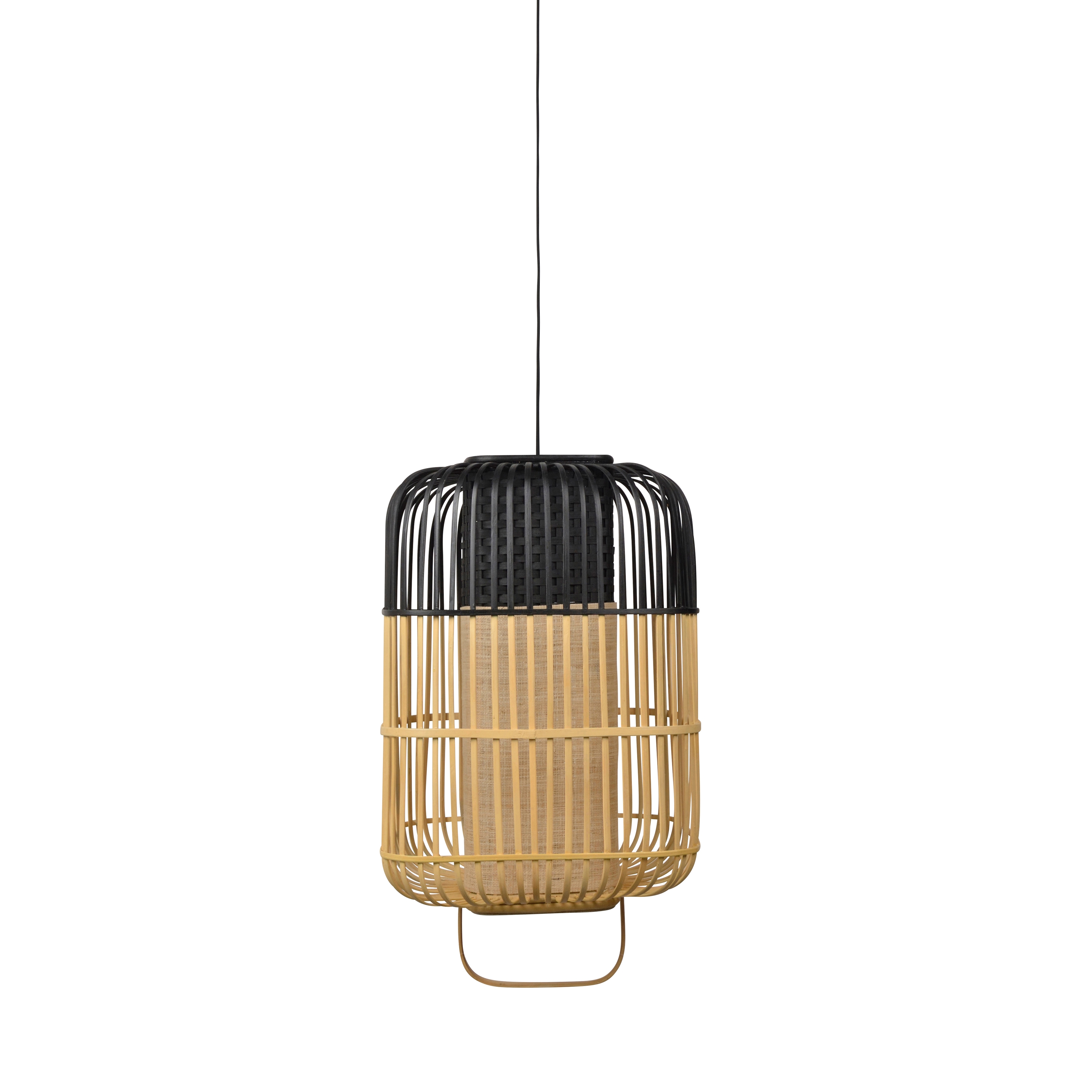 Bamboo-Square | Pendant Lamp | Square L Black