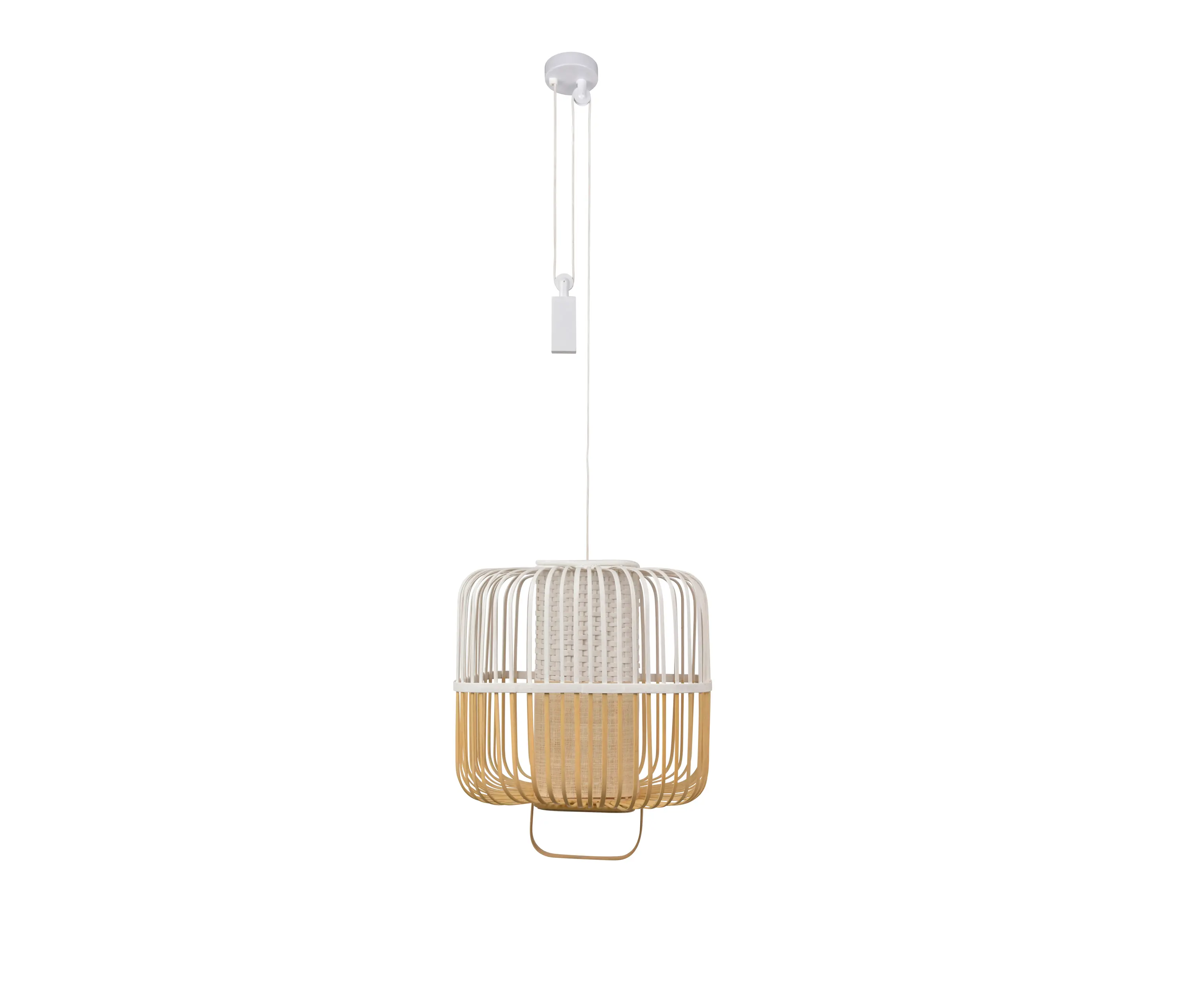 Forestier - BAMBOO-square | SUSPENSION | M blanc