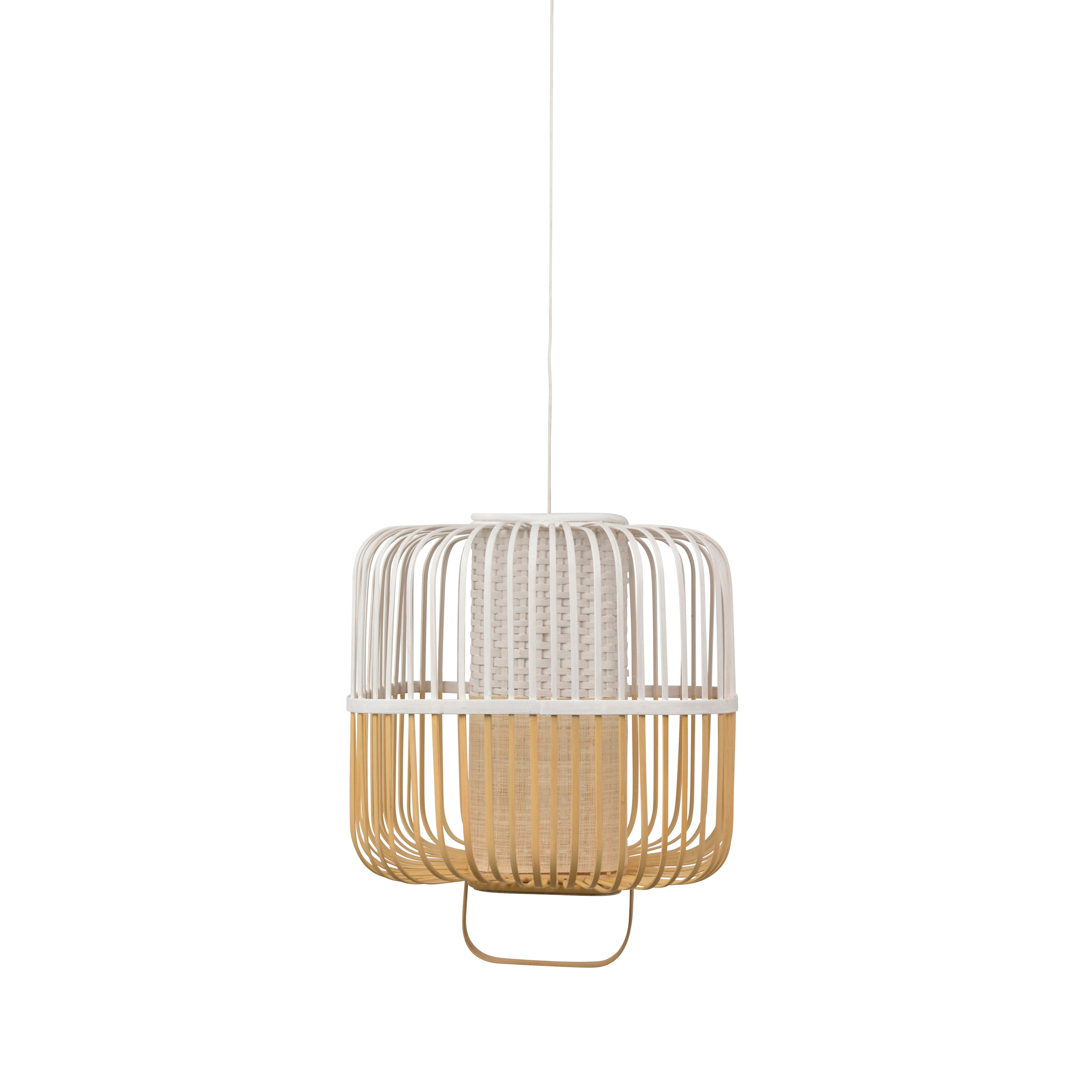 Bamboo-Square | Pendant Lamp | Square M White
