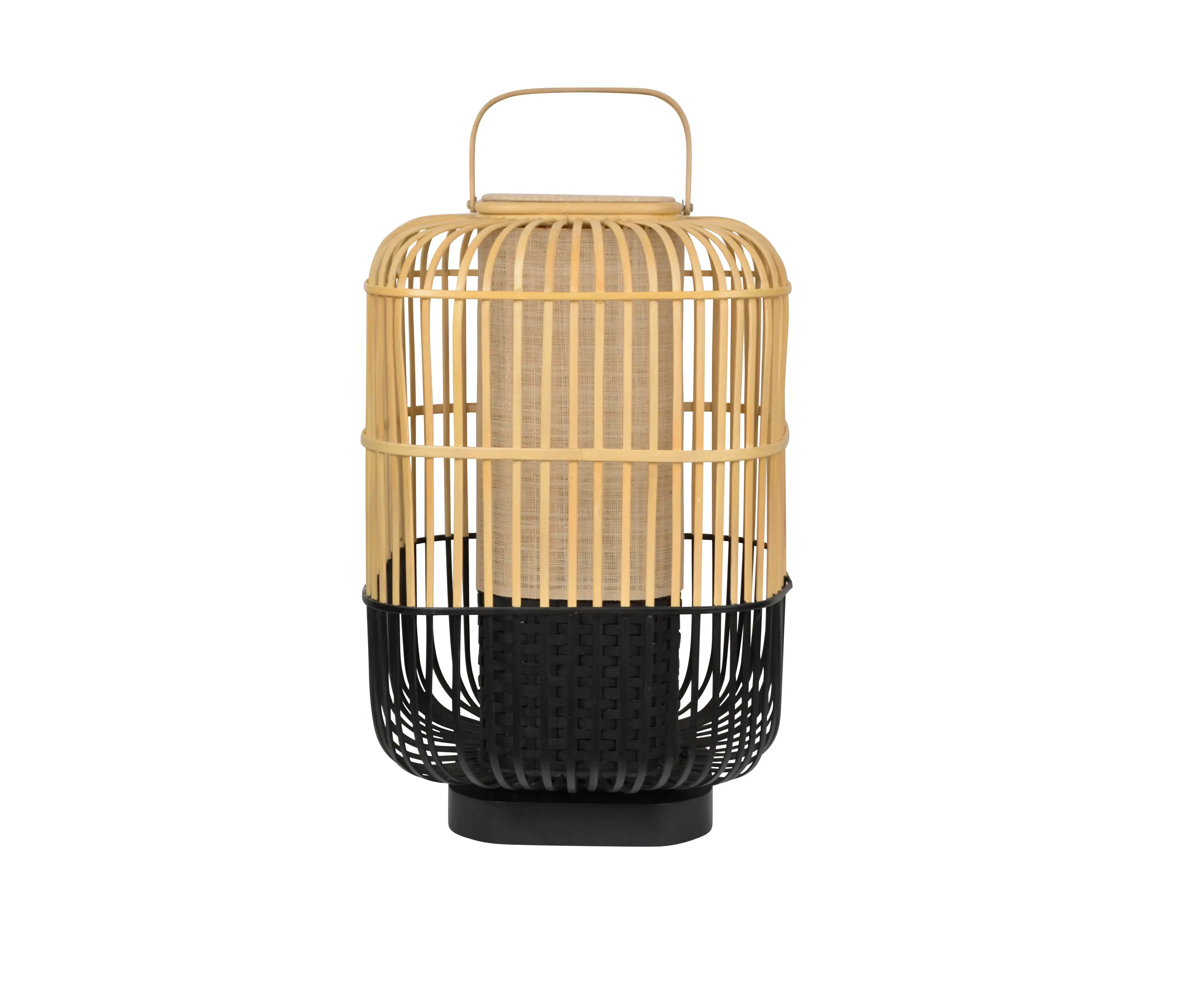 Forestier - Bamboo-Square | Table Lamp |-Square L Black