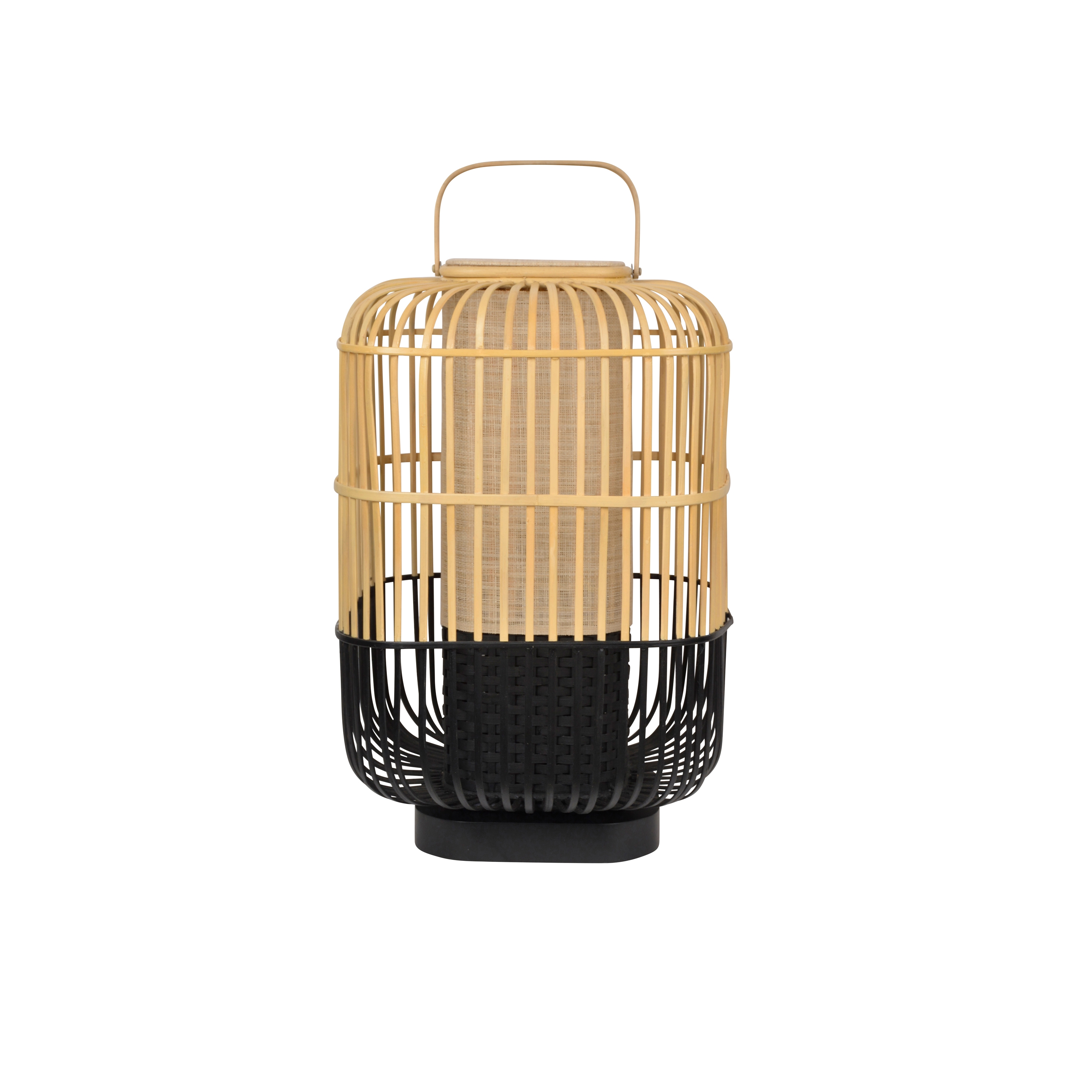 Bamboo-Square | Table Lamp |-Square L Black