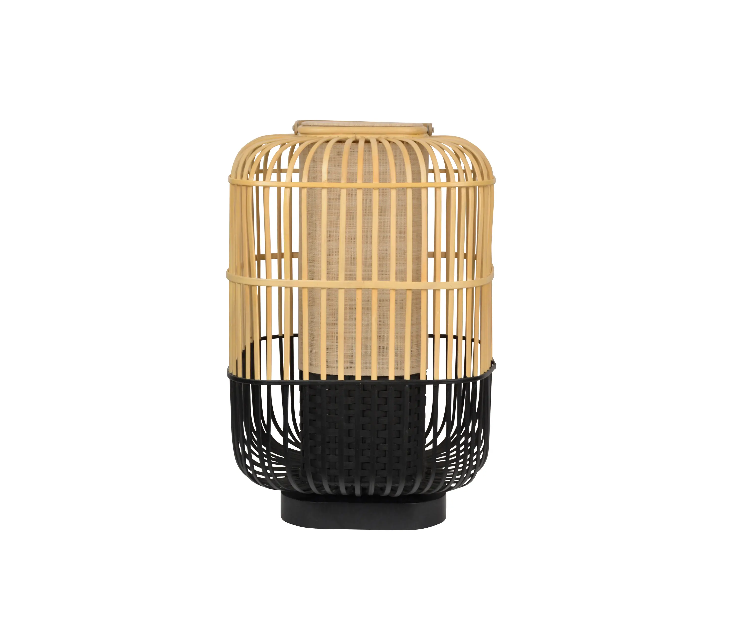 Forestier - Bamboo-Square | Table Lamp |-Square L Black