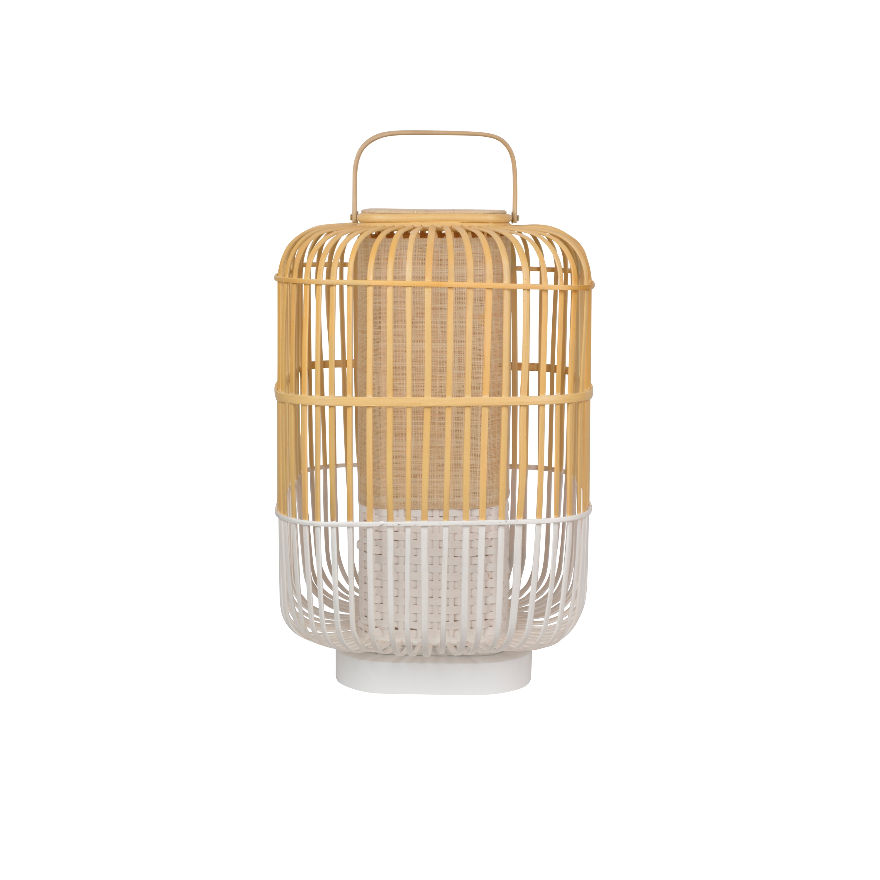 Bamboo-Square | Table Lamp |-Square L White