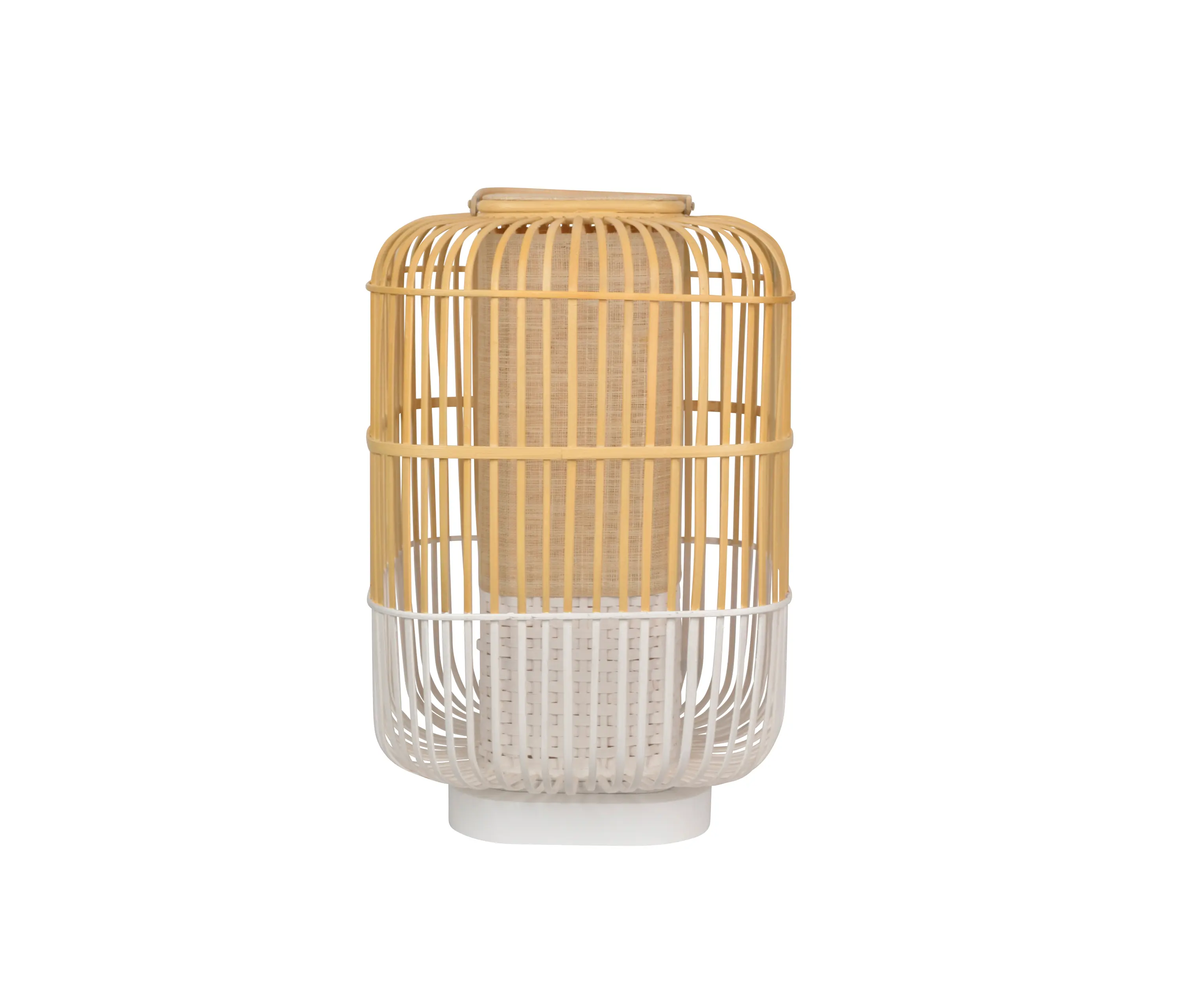 Forestier - Bamboo-Square | Table Lamp |-Square L White