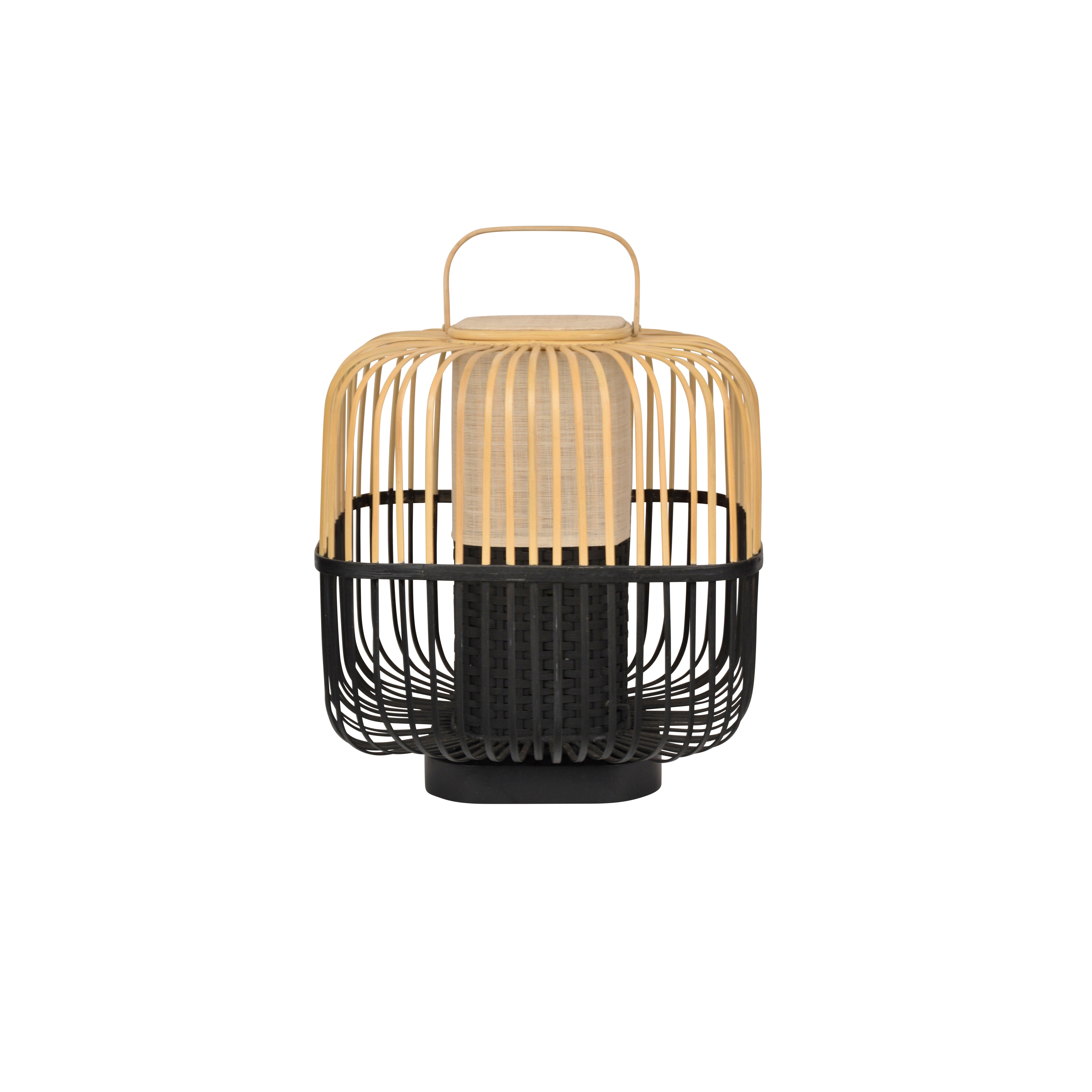 Bamboo-Square | Table Lamp |-Square M Black