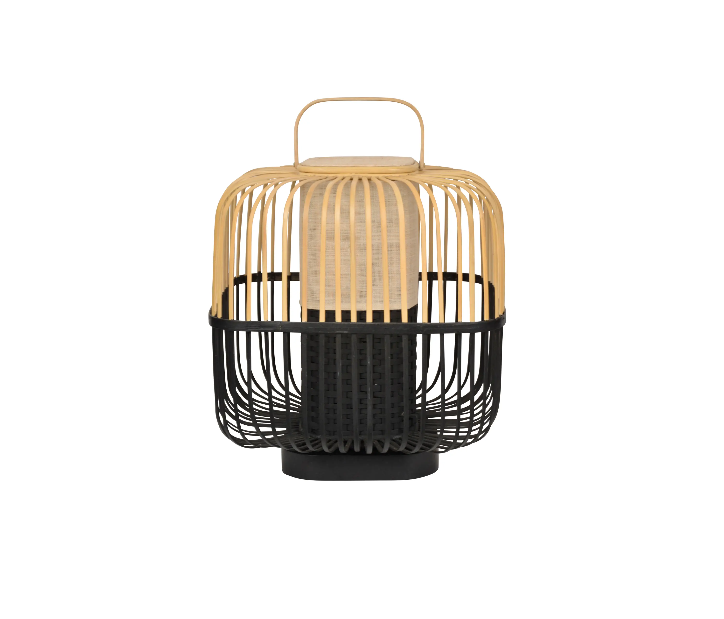 Forestier - Bamboo-Square | Table Lamp |-Square M Black