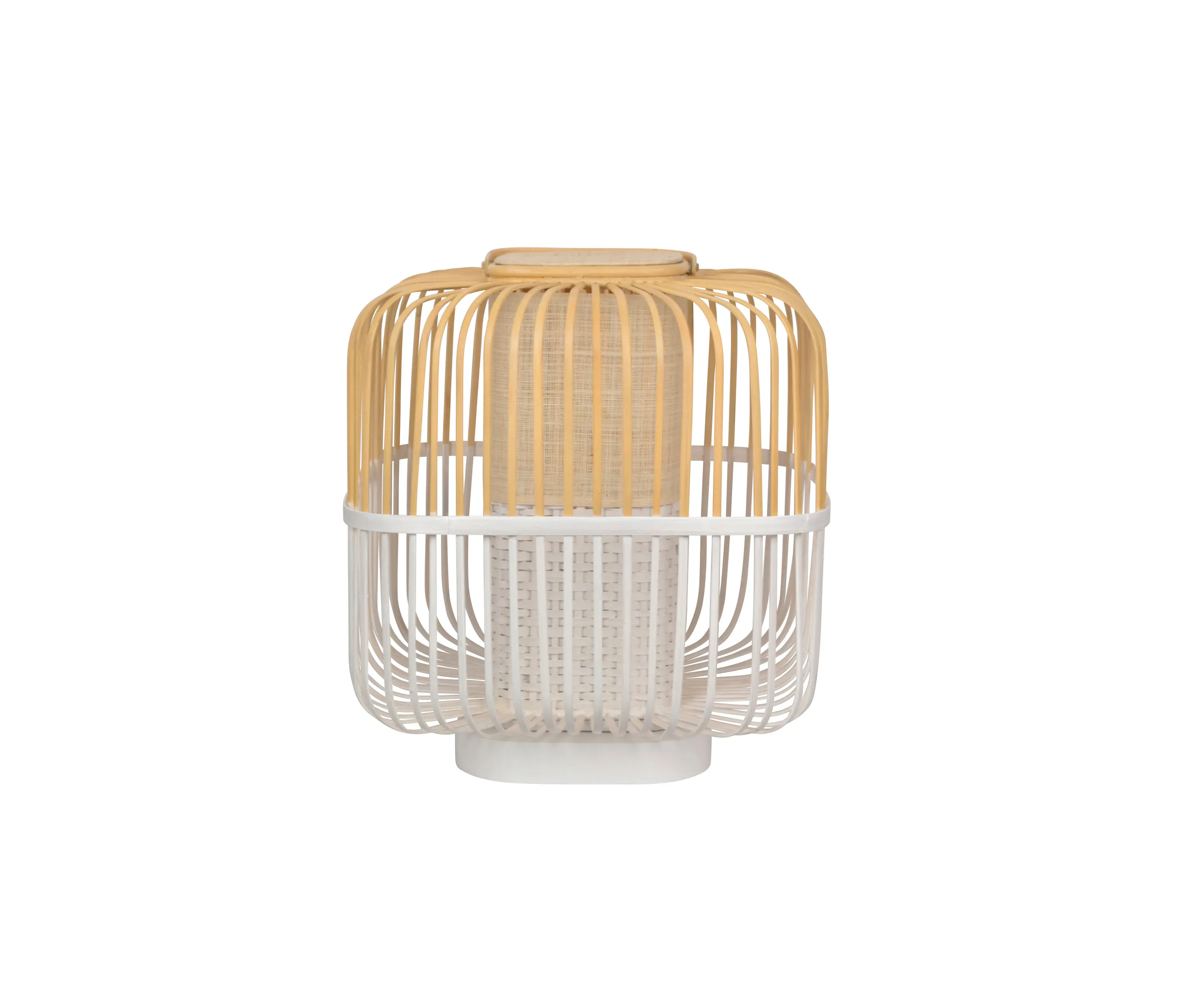 Forestier - Bamboo-Square | Table Lamp |-Square M White