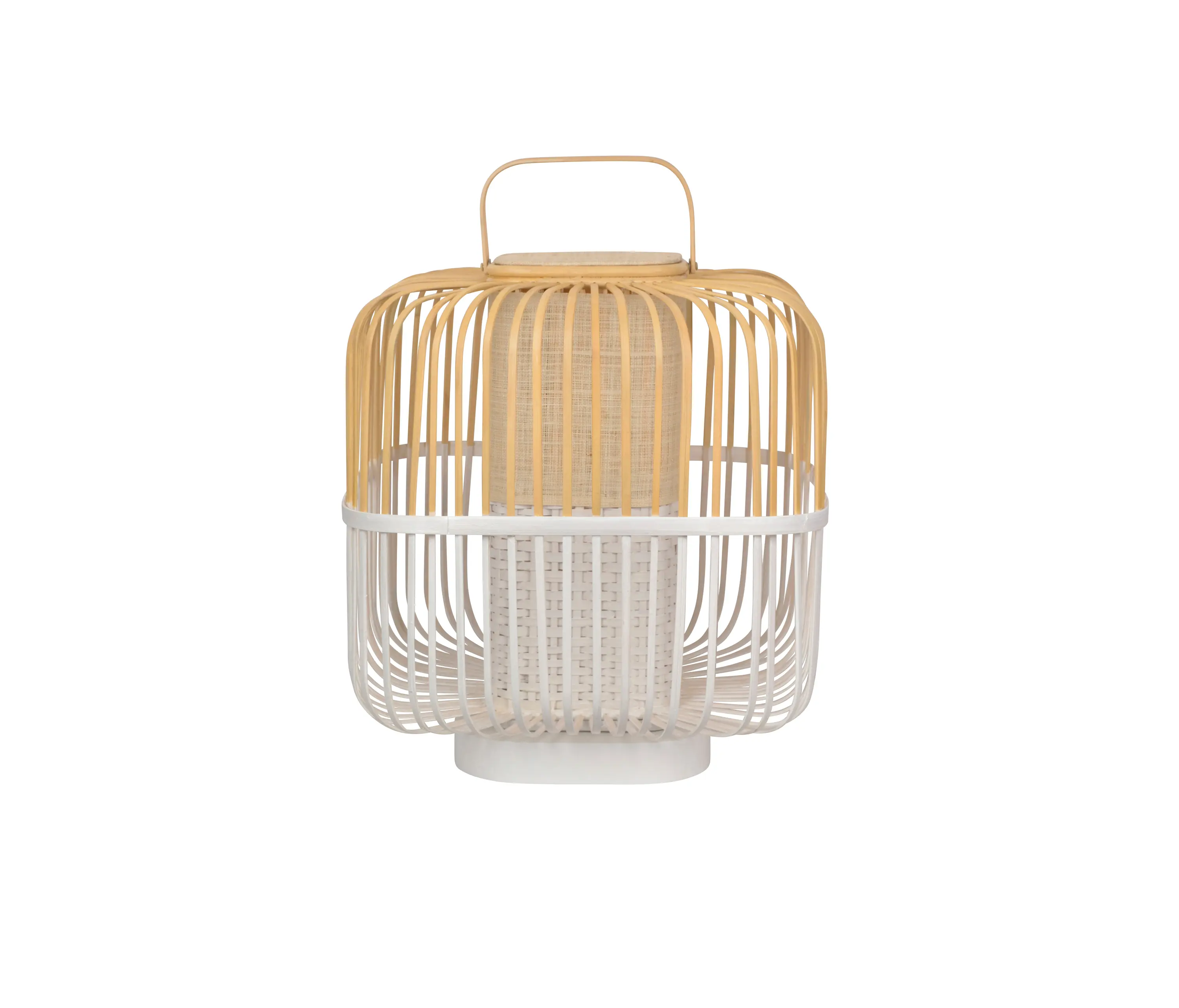 Forestier - Bamboo-Square | Table Lamp |-Square M White