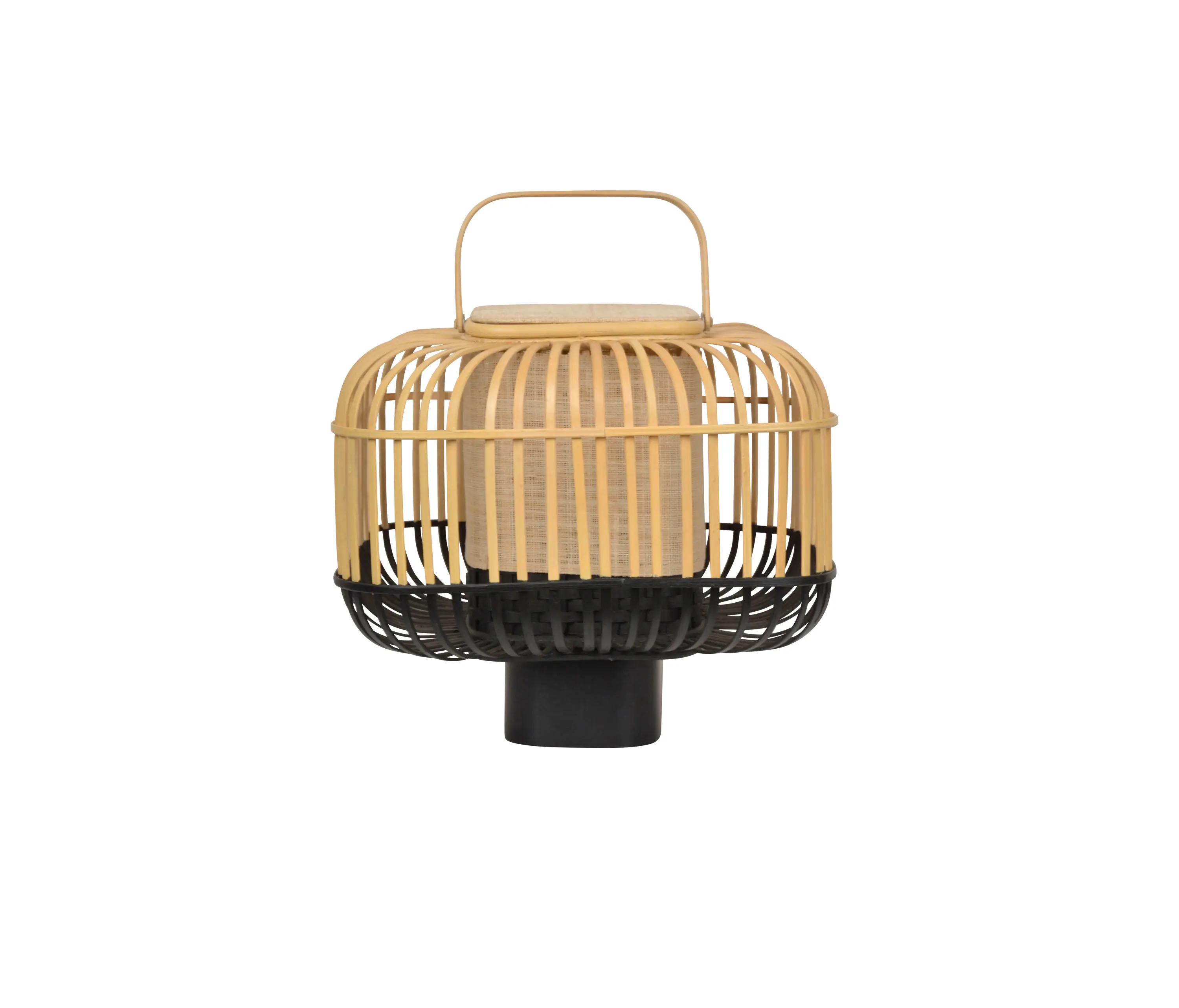 Forestier - Bamboo-Square | Table Lamp |-Square S Black