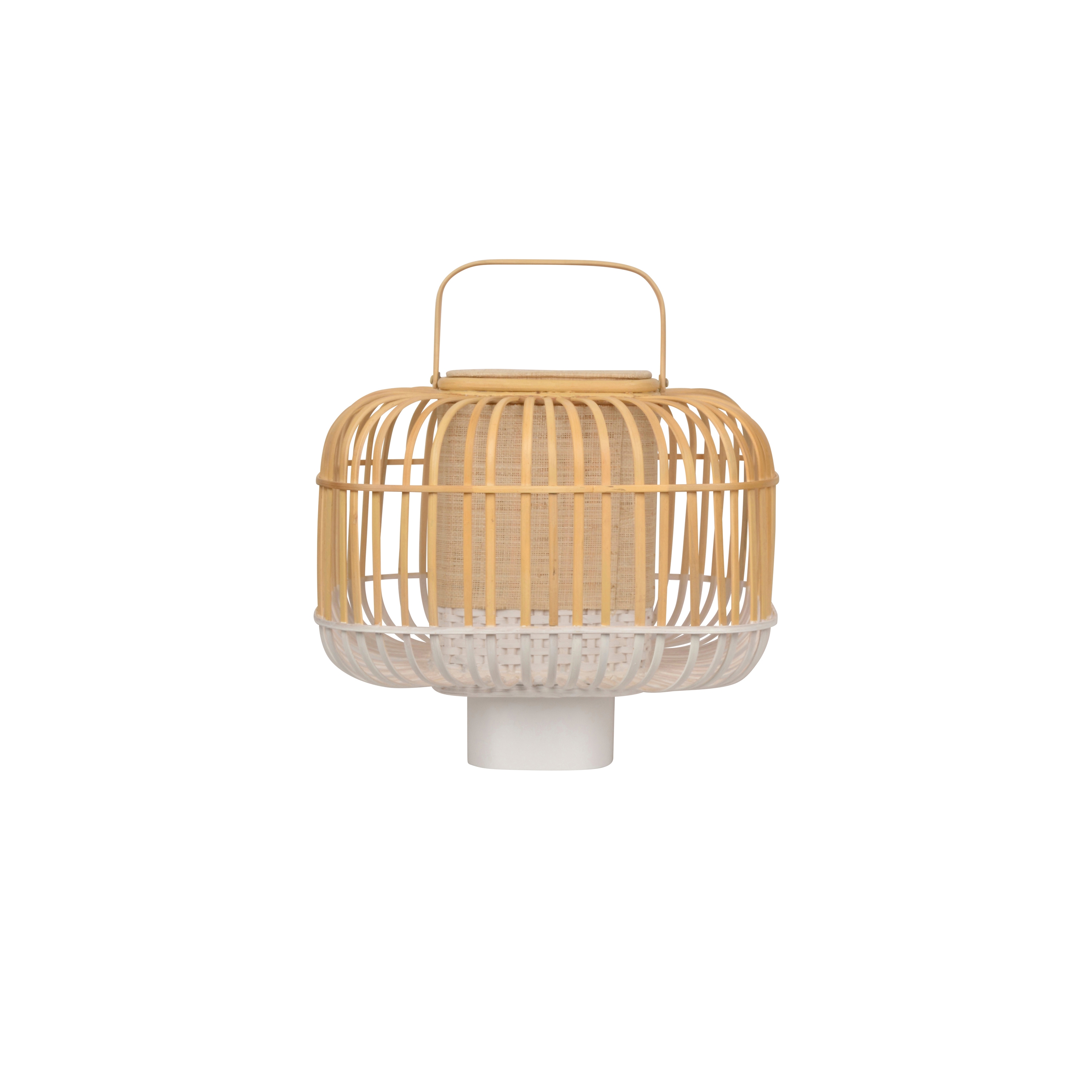 Bamboo-Square | Table Lamp |-Square S White