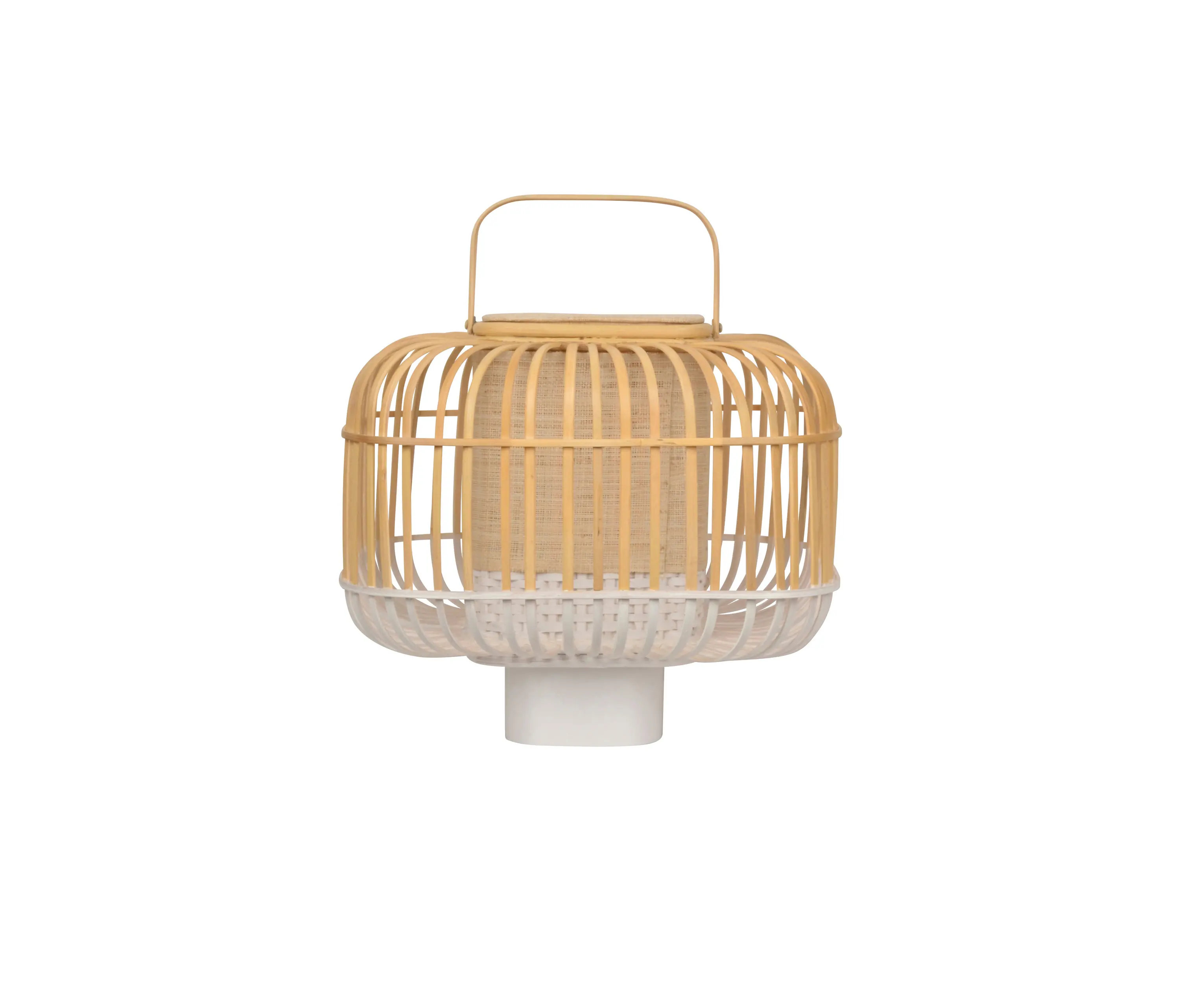 Forestier - Bamboo-Square | Table Lamp |-Square S White