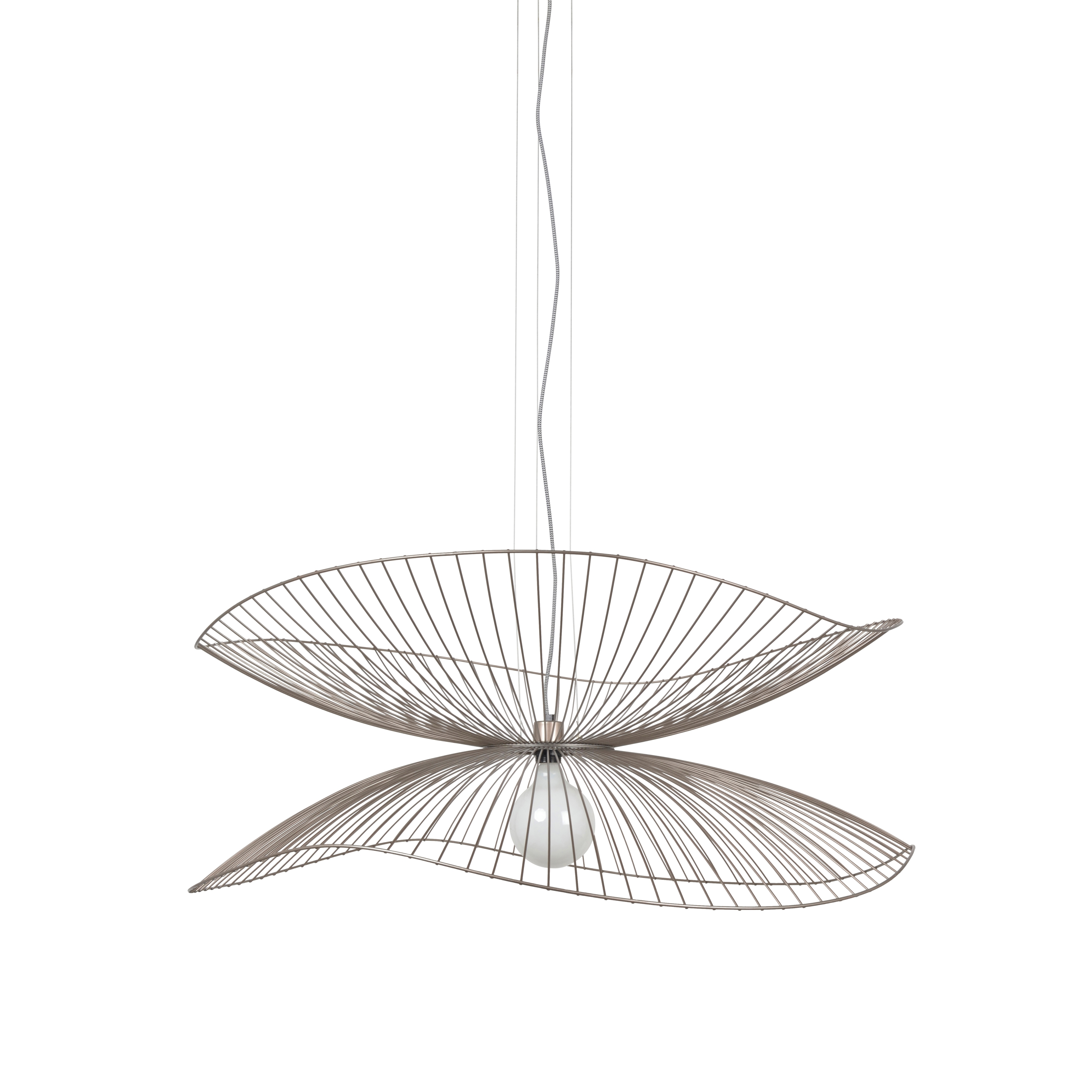 LIBELLULE | SUSPENSION | L métallique taupe