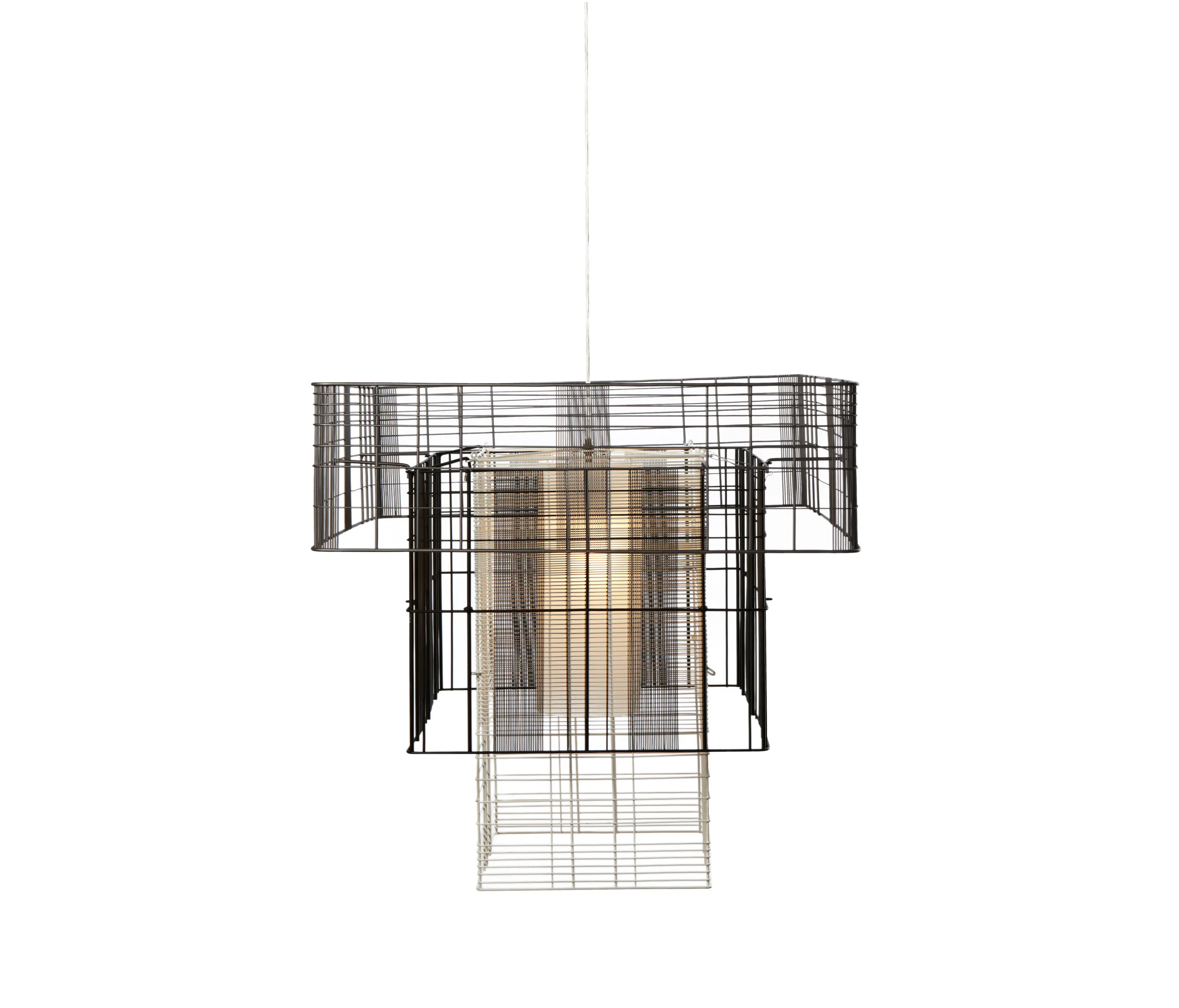 Forestier - Mesh Cubic | Pendant Lamp | XL Black/Grey