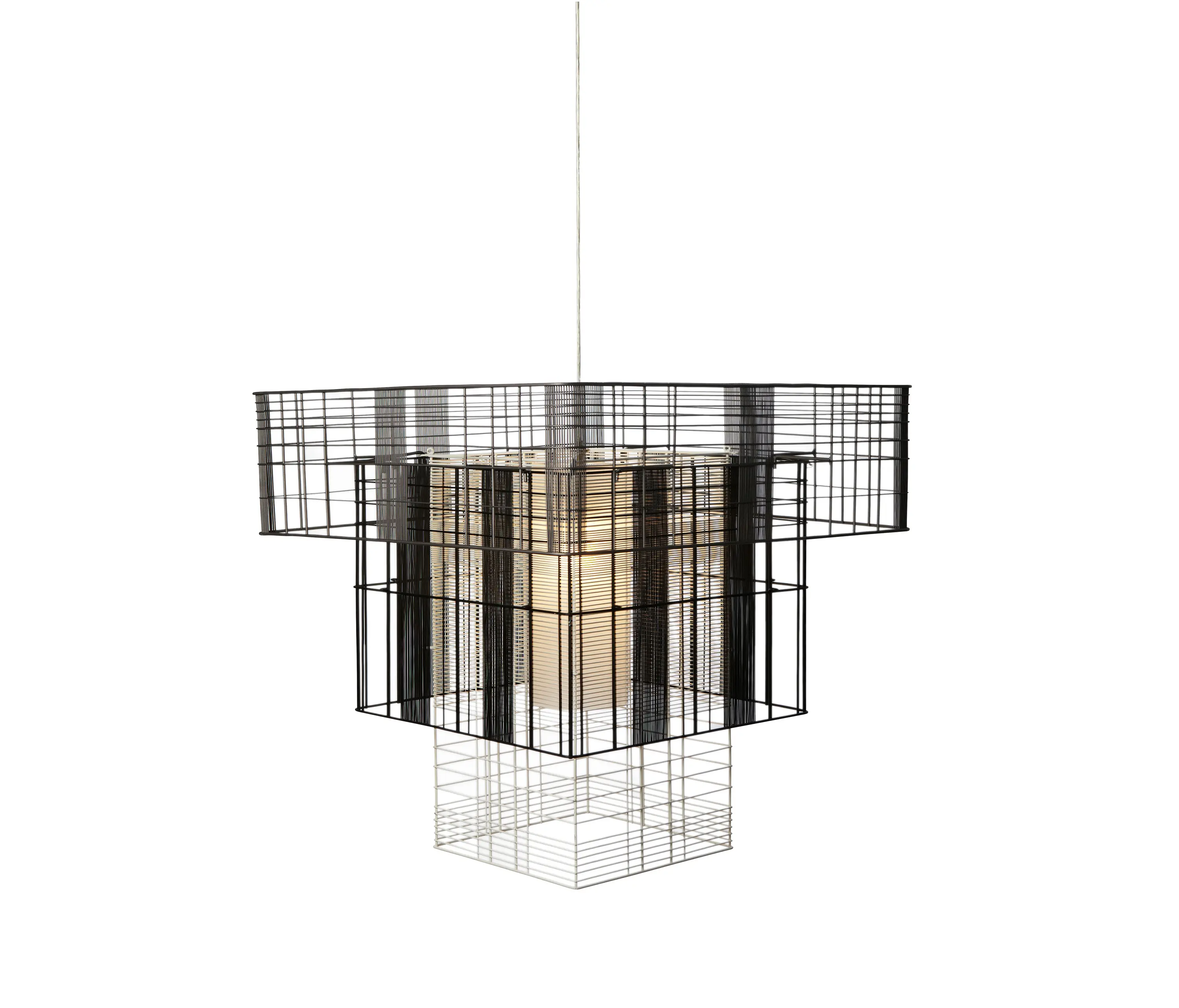 Forestier - Mesh Cubic | Pendant Lamp | XL Black/Grey